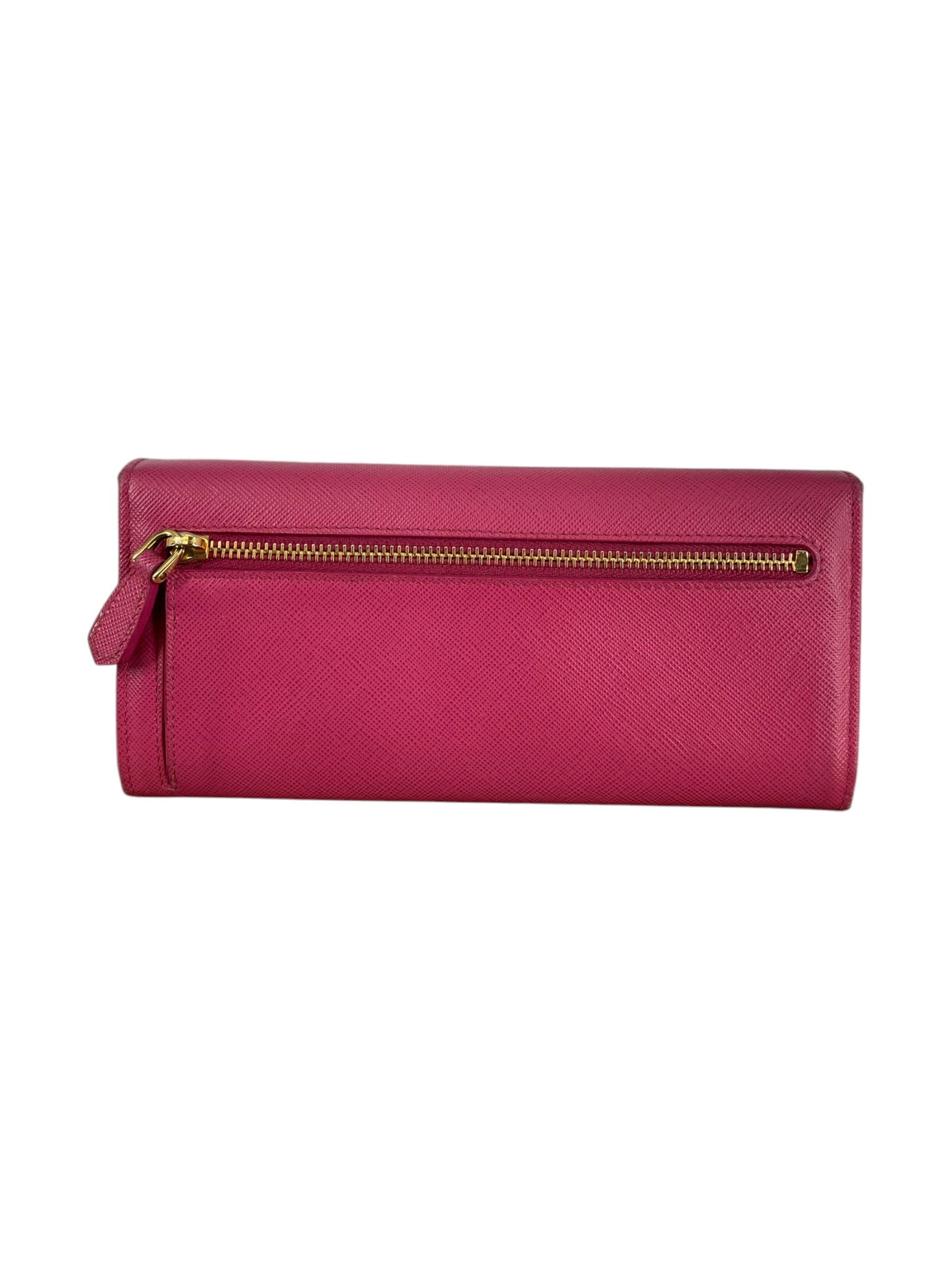PRADA/Long Wallet/Leather/PNK/L's/SAFFIANO METAL LONG WALLET view 2