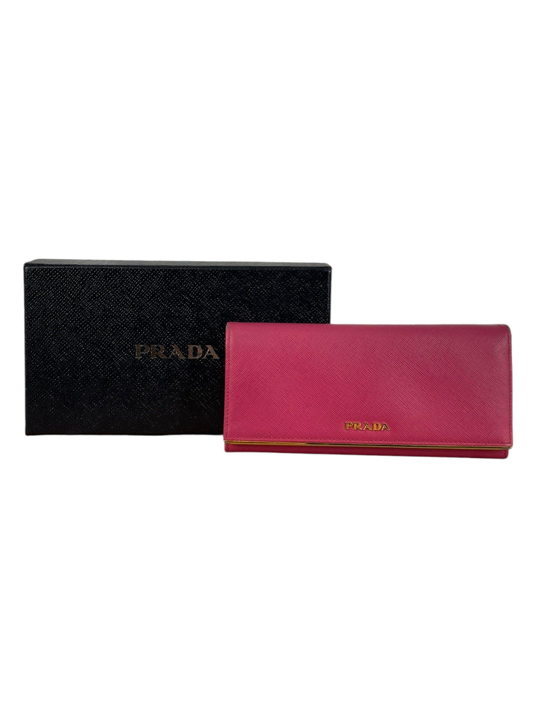 PRADA/Long Wallet/Leather/PNK/L's/SAFFIANO METAL LONG WALLET view 6