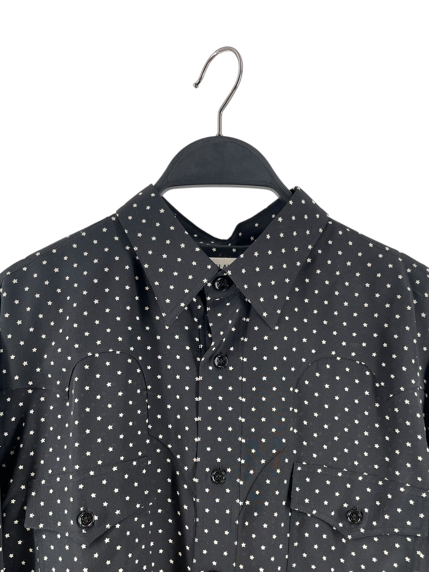SAINT LAURENT/LS Shirt/M/Cotton/BLK/All Over Print/CA 00985 STARSALL OVER view 3