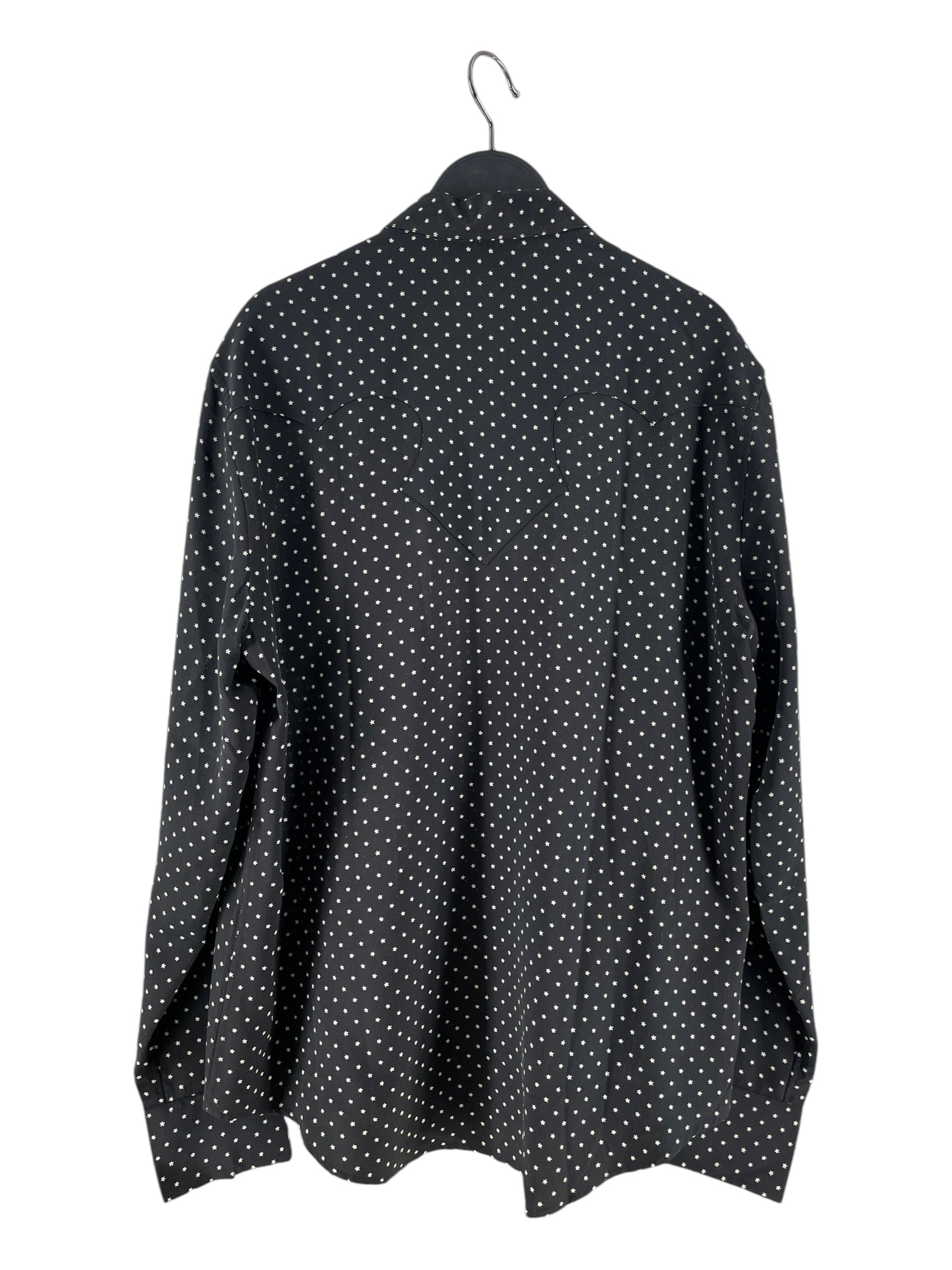 SAINT LAURENT/LS Shirt/M/Cotton/BLK/All Over Print/CA 00985 STARSALL OVER view 2