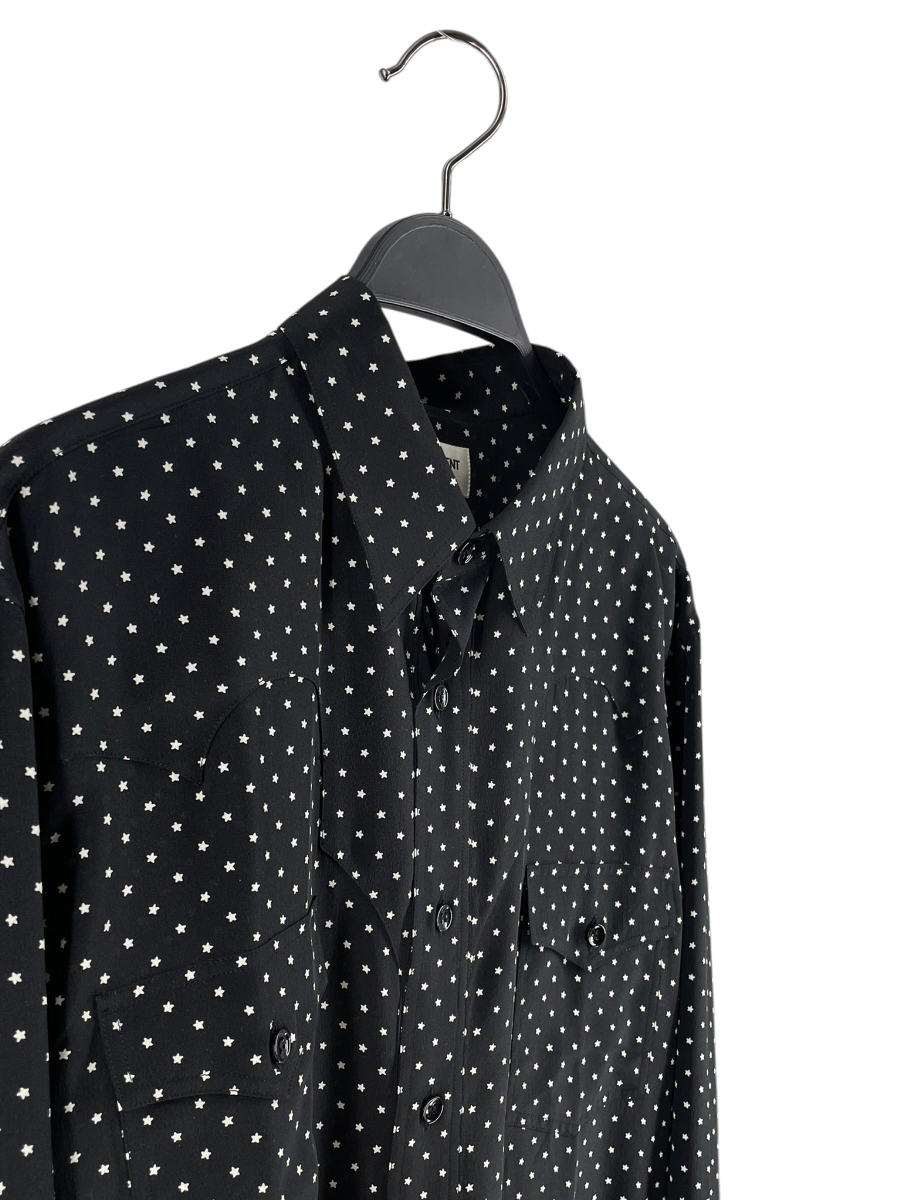 SAINT LAURENT/LS Shirt/M/Cotton/BLK/All Over Print/CA 00985 STARSALL OVER view 6