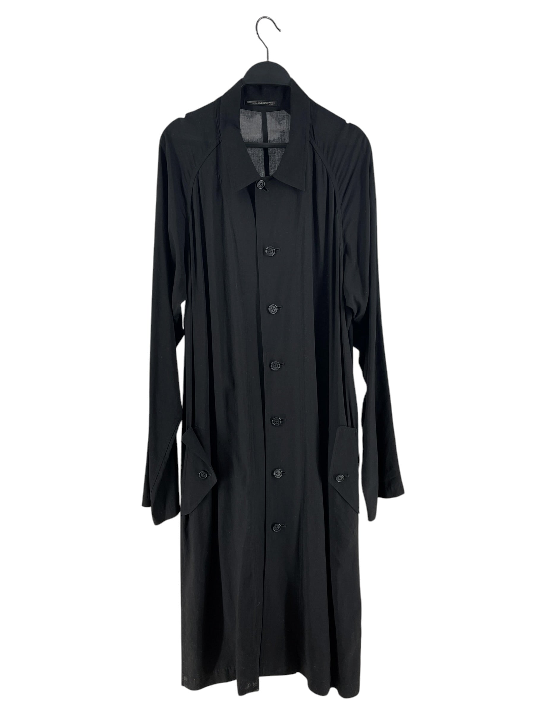 YOHJI YAMAMOTO/Y's for men/Jacket/1/Rayon/BLK/MS-C02-217 LONG DRAPE SHIRT view 1