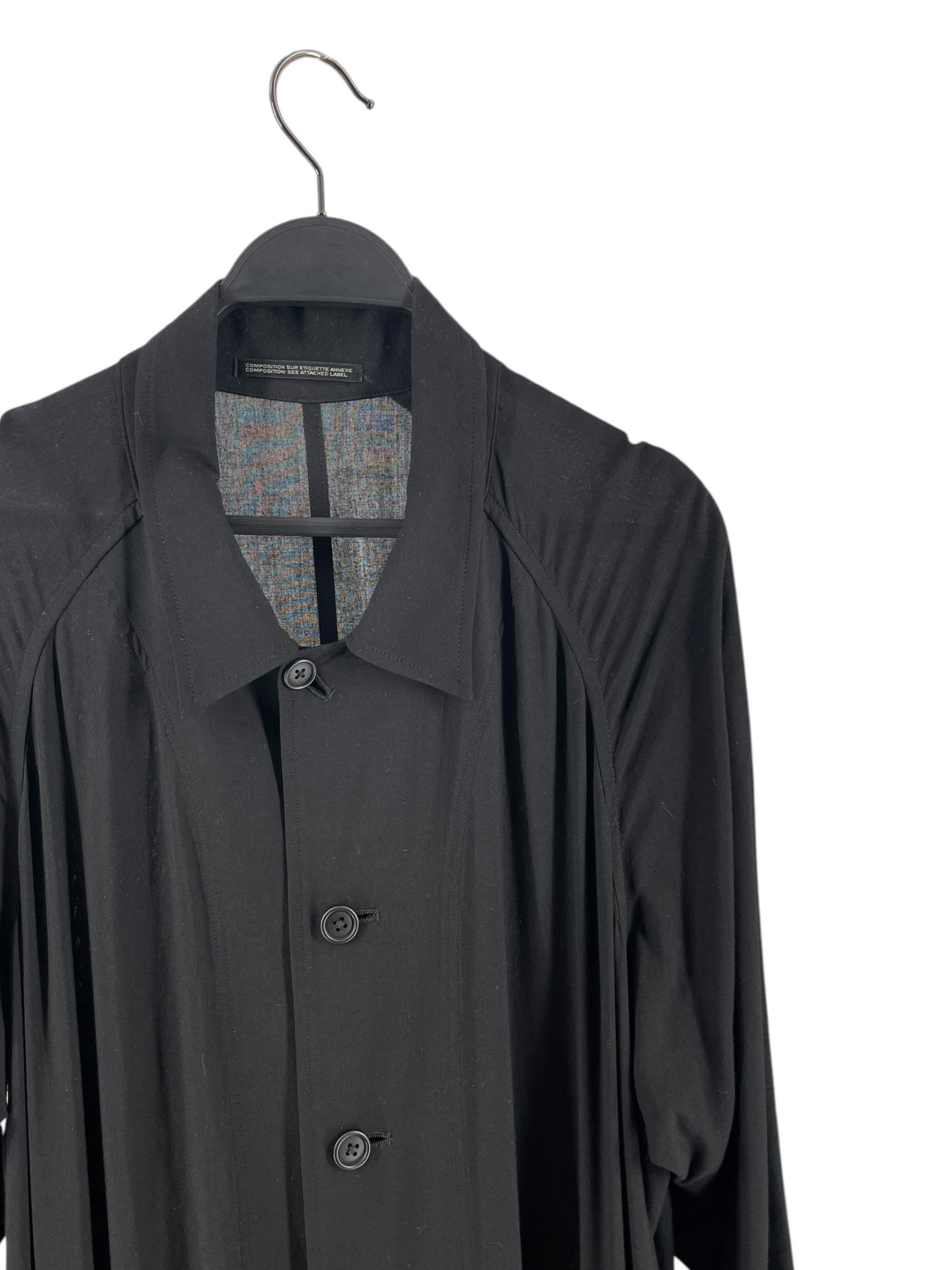 YOHJI YAMAMOTO/Y's for men/Jacket/1/Rayon/BLK/MS-C02-217 LONG DRAPE SHIRT view 3