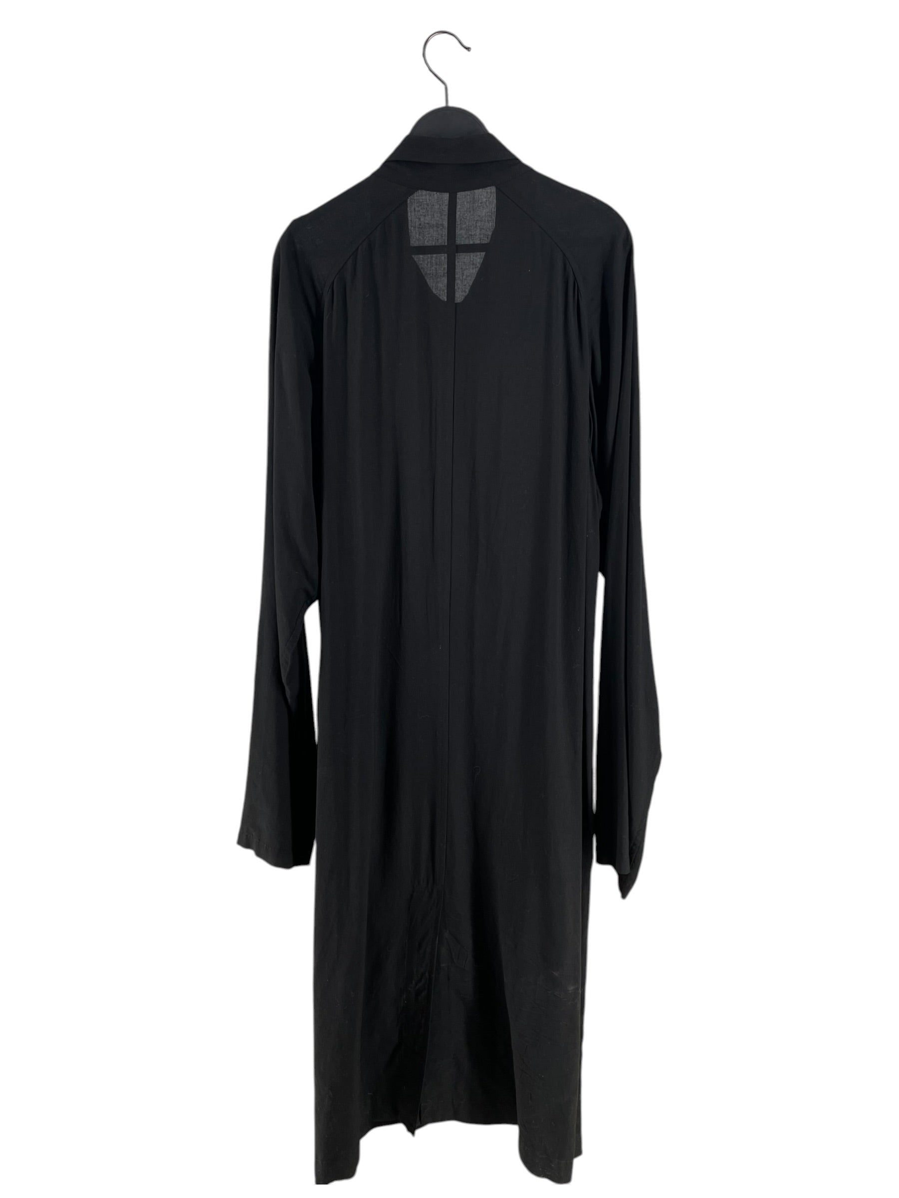 YOHJI YAMAMOTO/Y's for men/Jacket/1/Rayon/BLK/MS-C02-217 LONG DRAPE SHIRT view 2