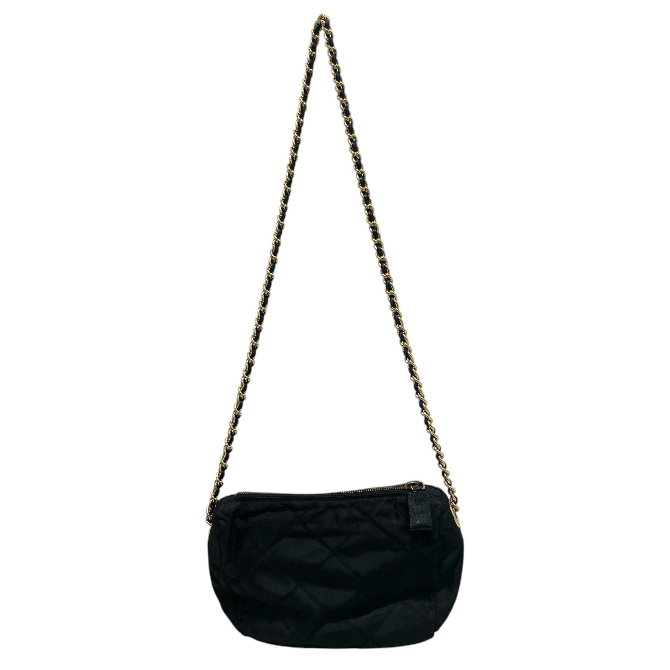 PRADA/Cross Body Bag/Nylon/BLK/Black Quilted Nylon 1995 Bag view 2