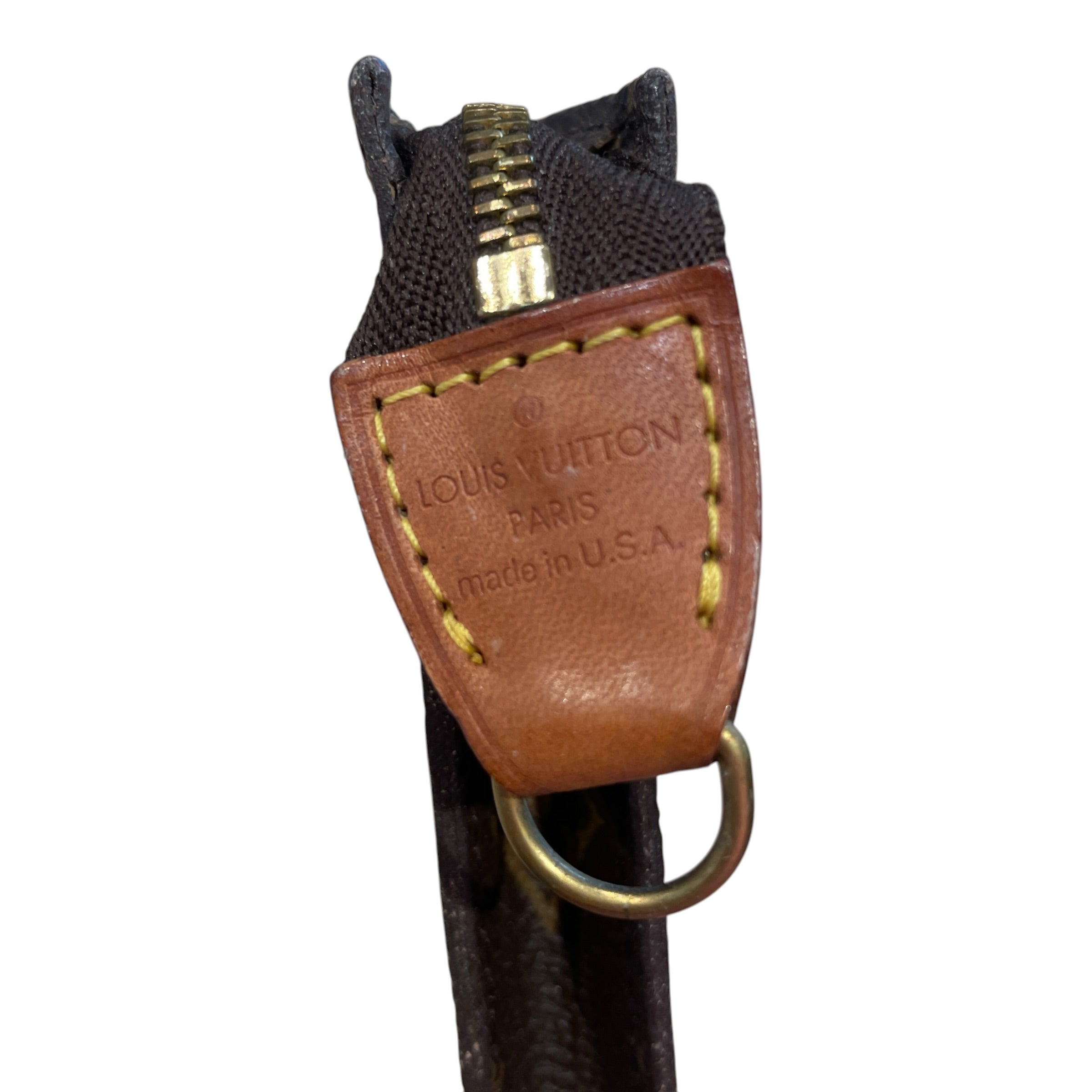 LOUIS VUITTON/Pouch/Monogram/Leather/BRW/Monogram Bucket Zip Pouch view 3