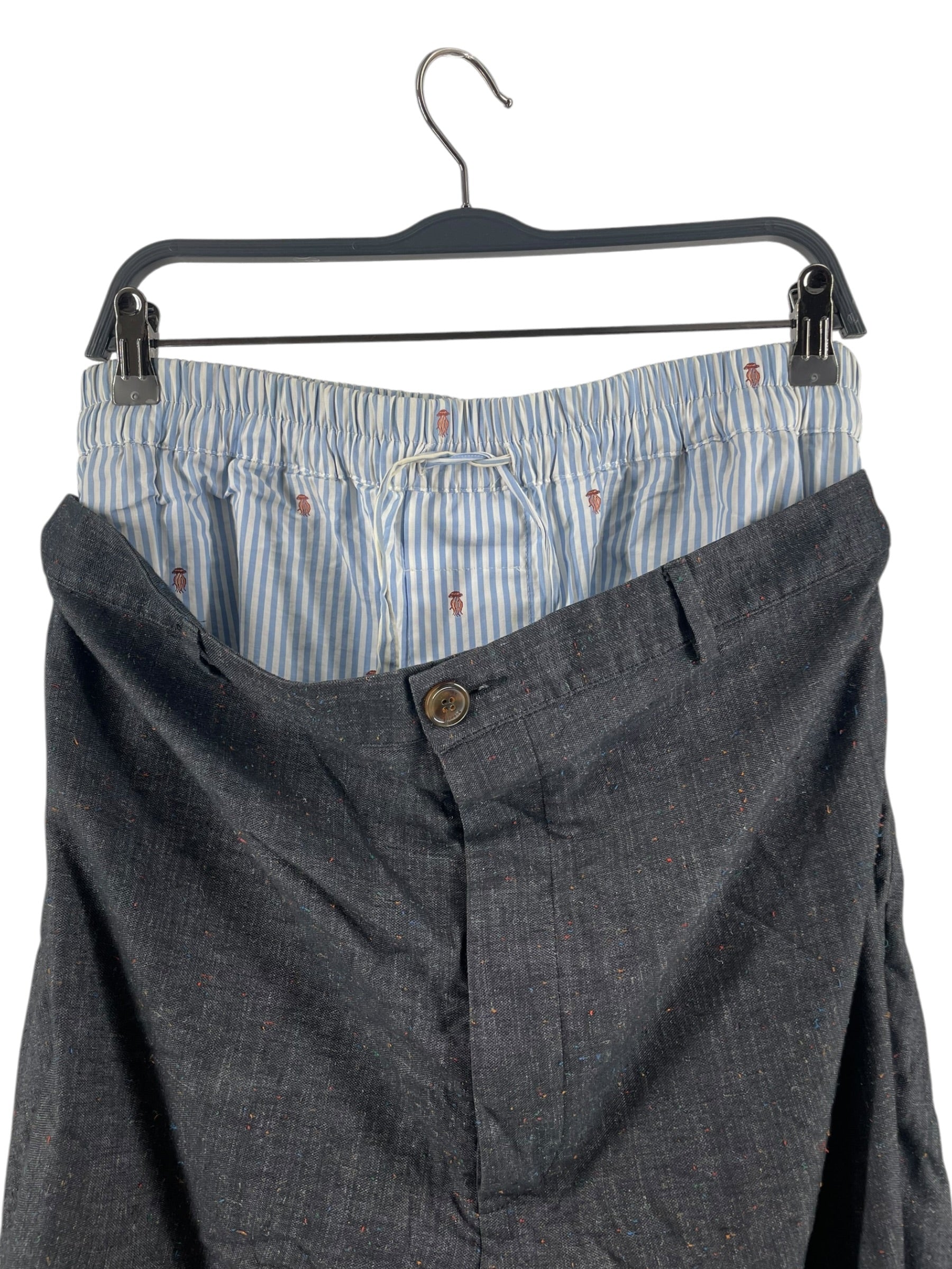 Vivienne Westwood MAN/Pants/50/Cotton/GRY/SPECKLED DOUBLE WAISTED SLACKS view 3
