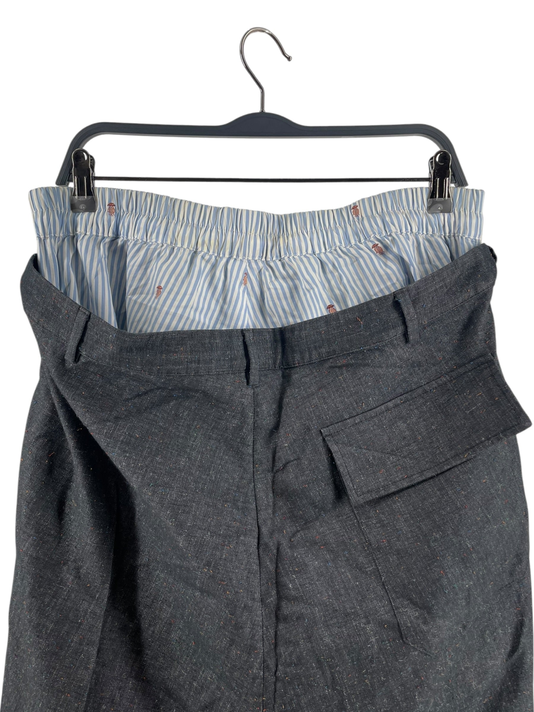 Vivienne Westwood MAN/Pants/50/Cotton/GRY/SPECKLED DOUBLE WAISTED SLACKS view 4