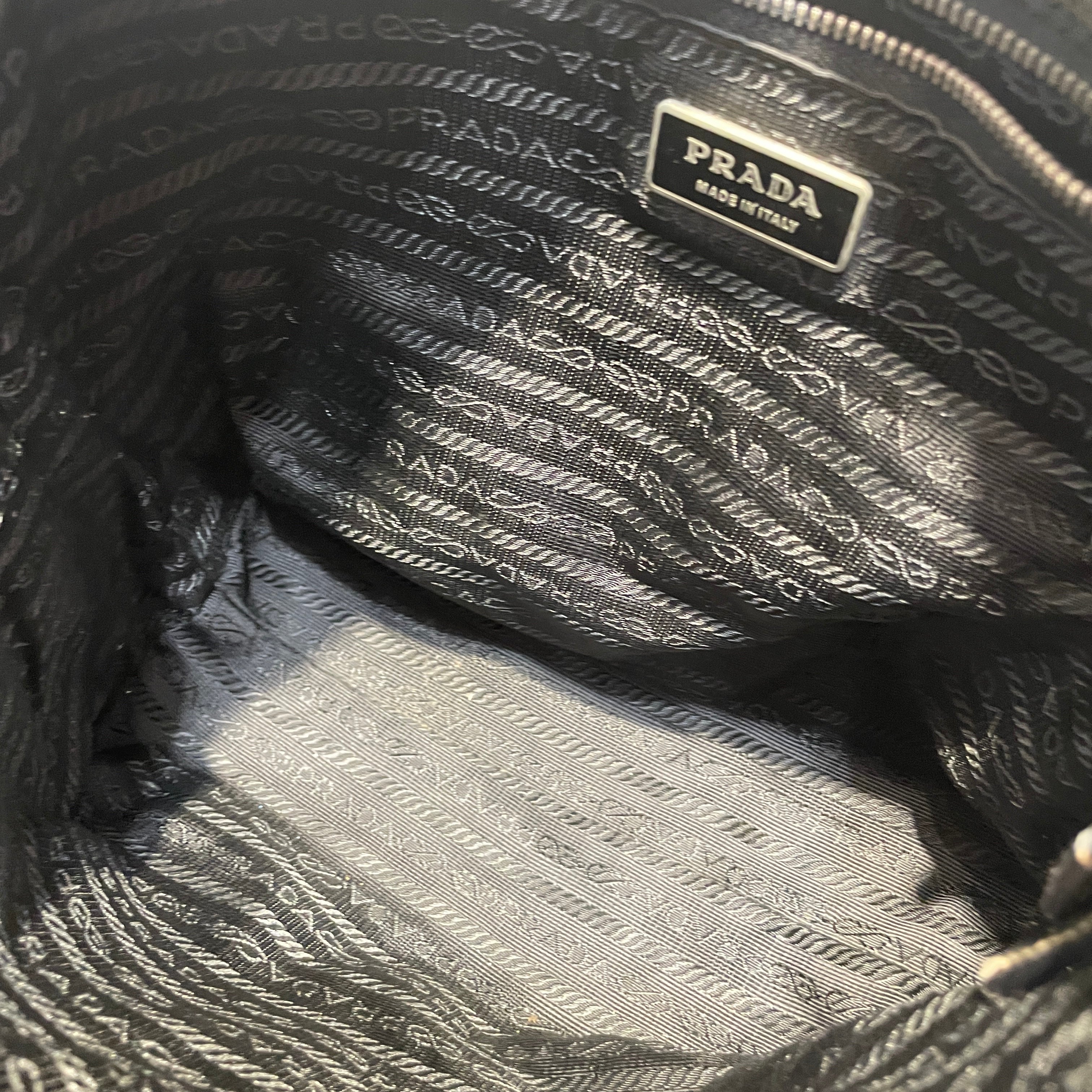 PRADA/Tote Bag/Nylon/BLK/Tessuto Nylon Top Handle Bag view 6