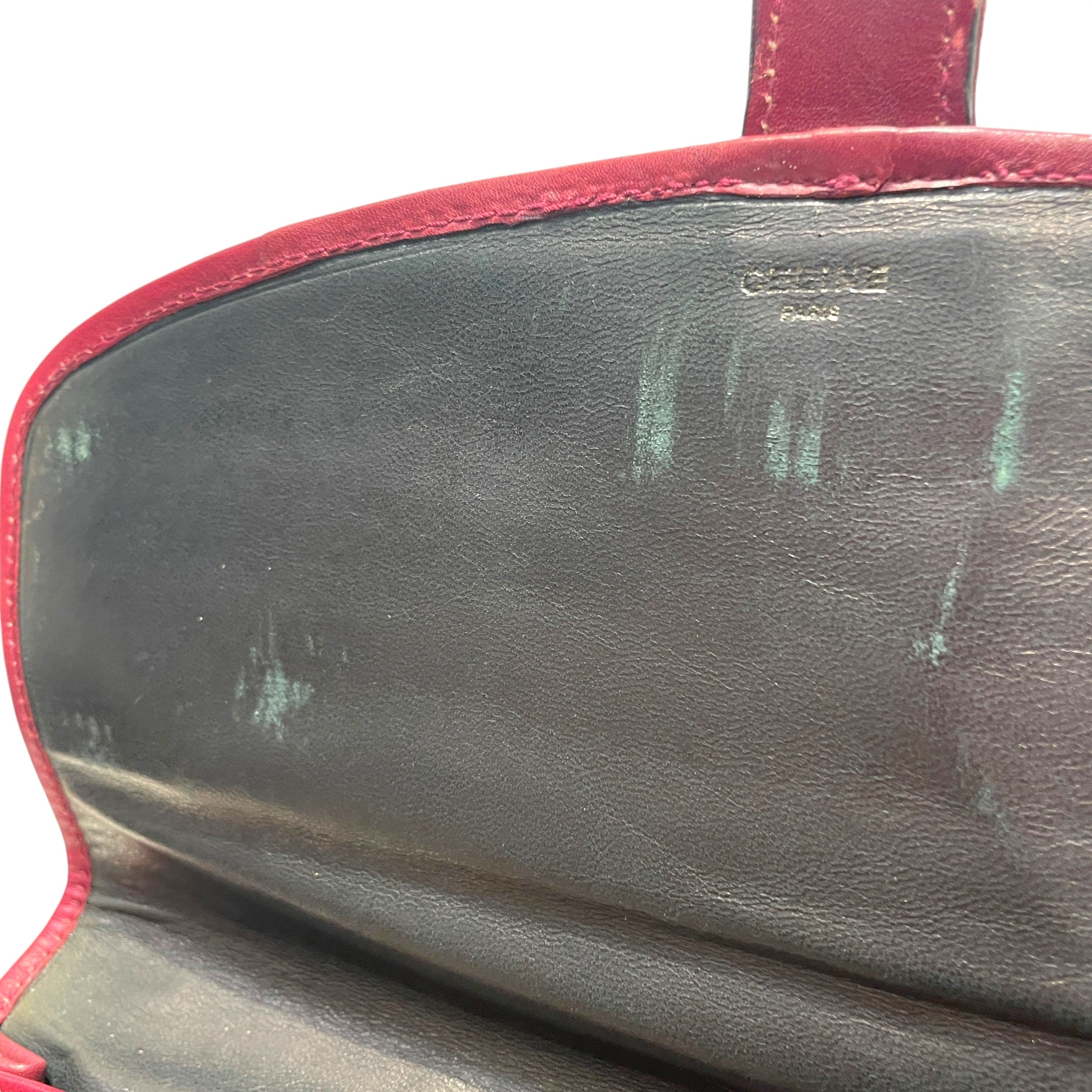 CELINE/Clutch Bag/Monogram/Leather/RED/Bordeaux/Red Monogram Clutch view 3