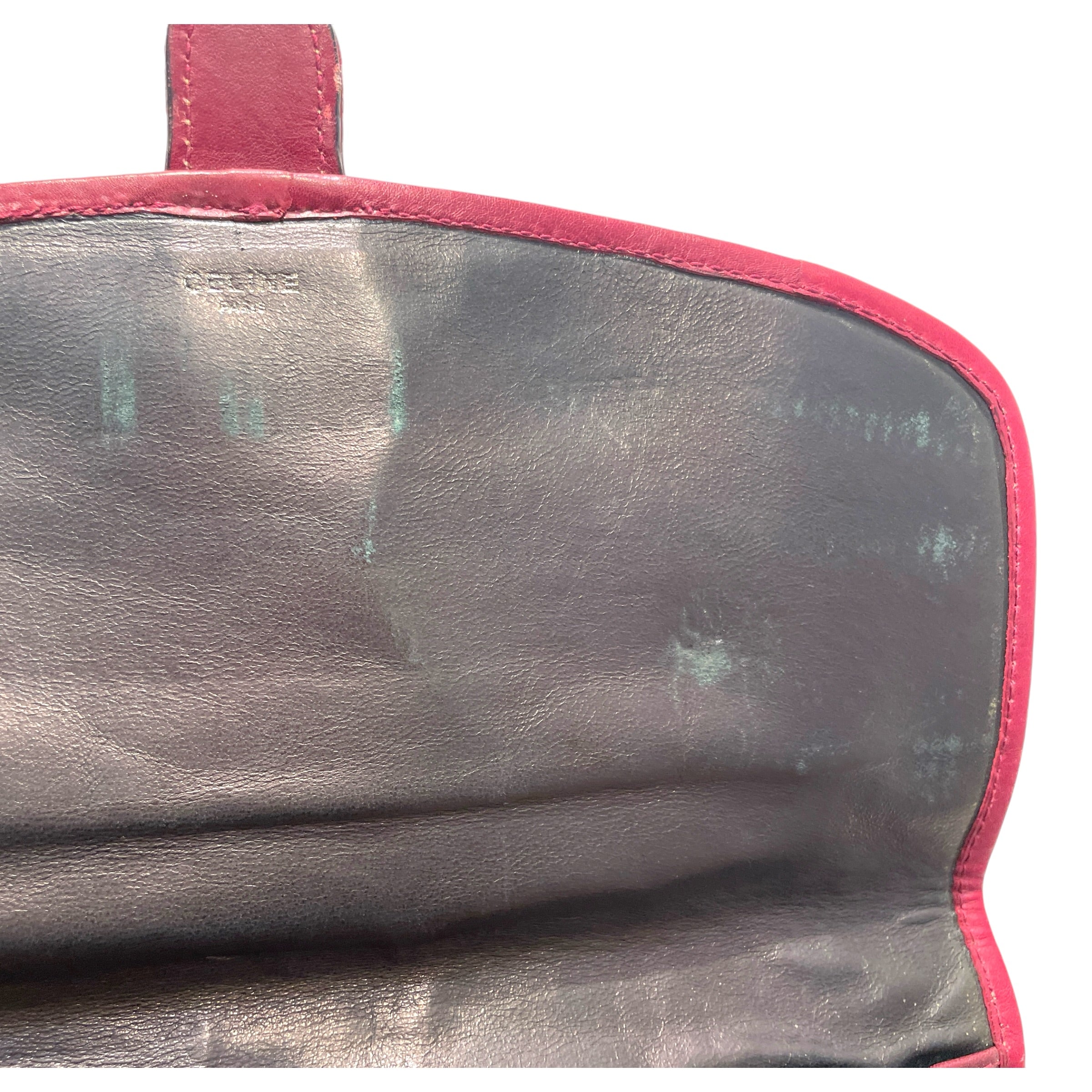 CELINE/Clutch Bag/Monogram/Leather/RED/Bordeaux/Red Monogram Clutch view 4