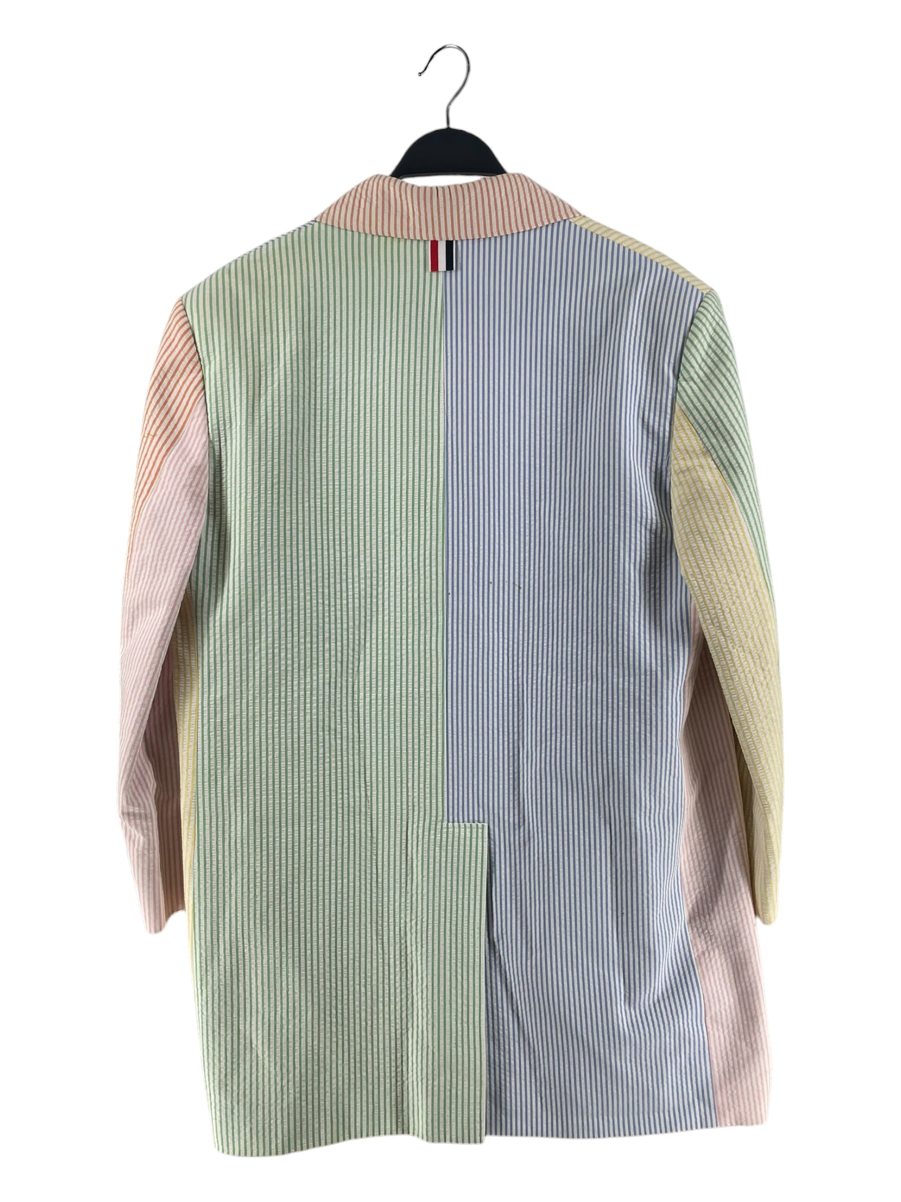 THOM BROWNE. NEW YORK/Tailored Jkt/40/Cotton/MLT/Stripe/MULTI COLOR STRIPE BLAZER view 2