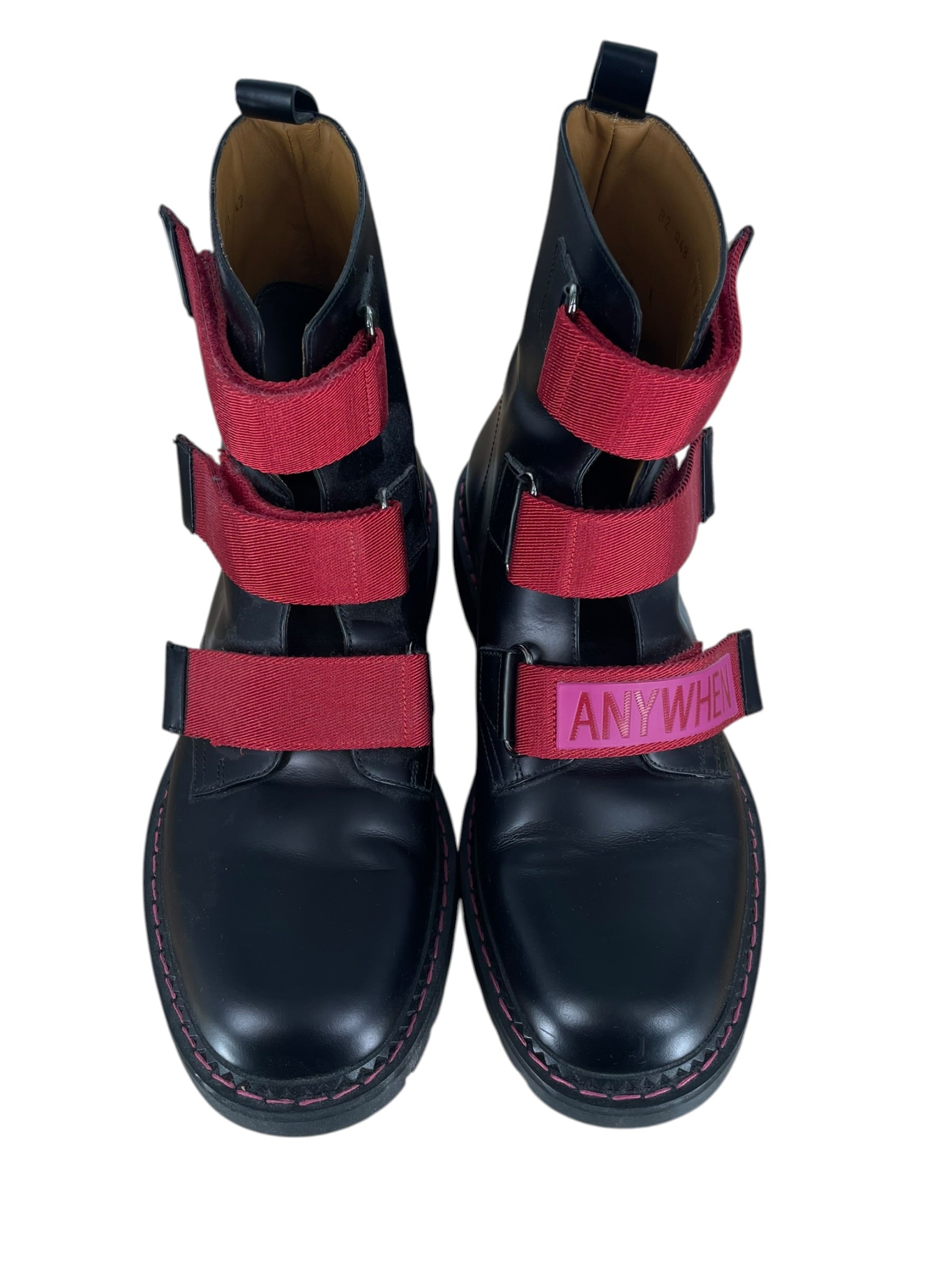 VALENTINO/Boots/EU 42/Leather/BLK/ANYWHEN BLK STRAP BOOTS view 3