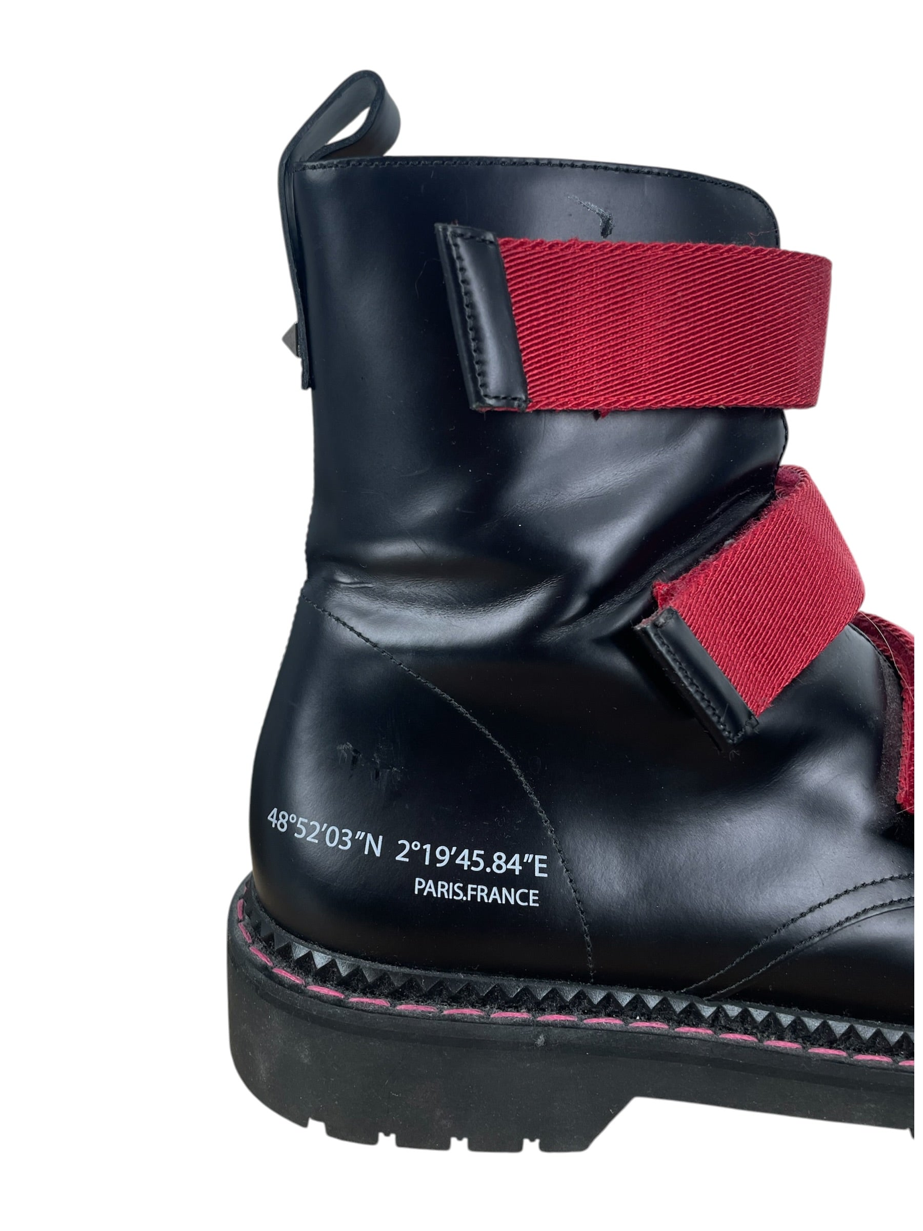VALENTINO/Boots/EU 42/Leather/BLK/ANYWHEN BLK STRAP BOOTS view 4