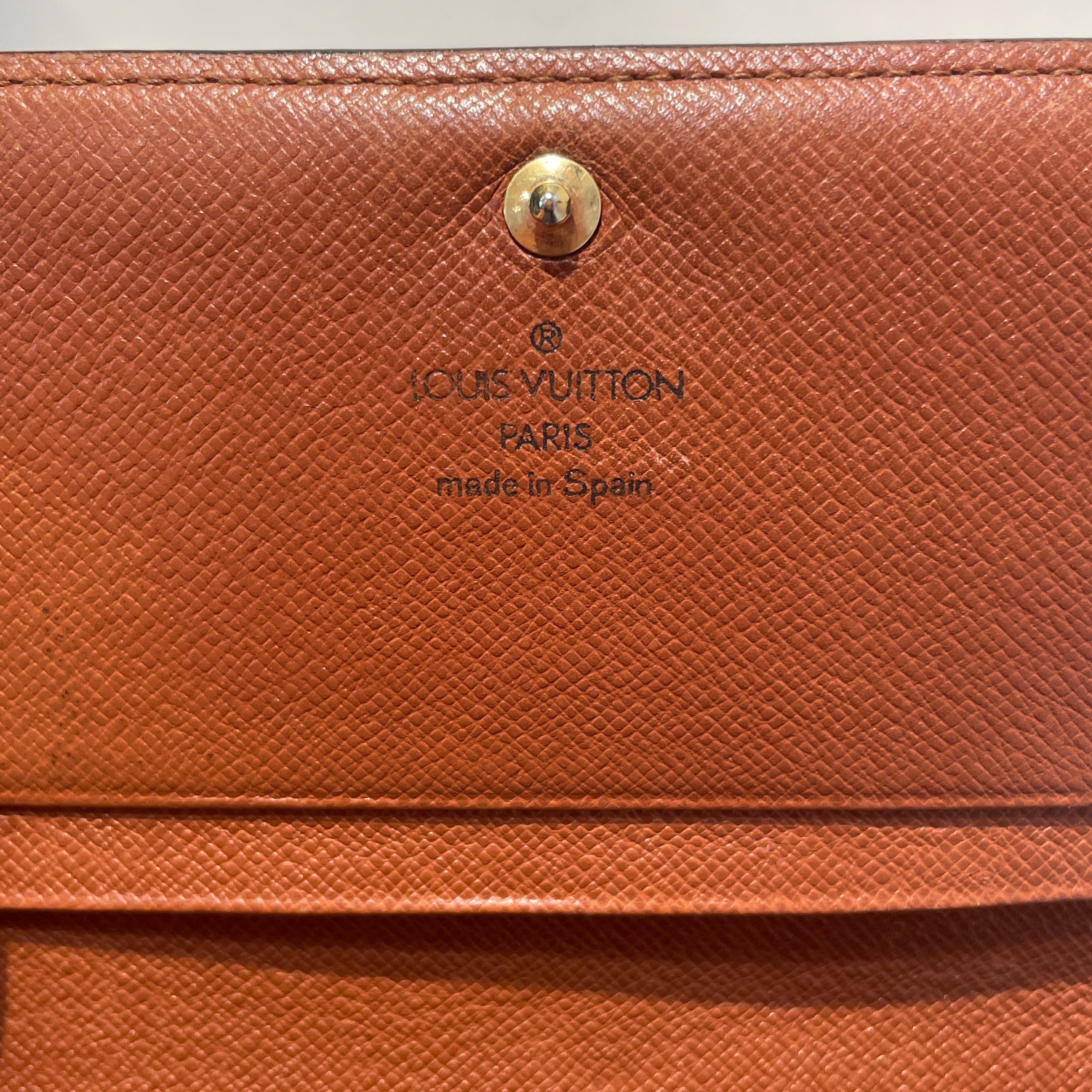 LOUIS VUITTON/Wallet/Monogram/Leather/BRW/L's/Porte Monnaie Tresor view 5