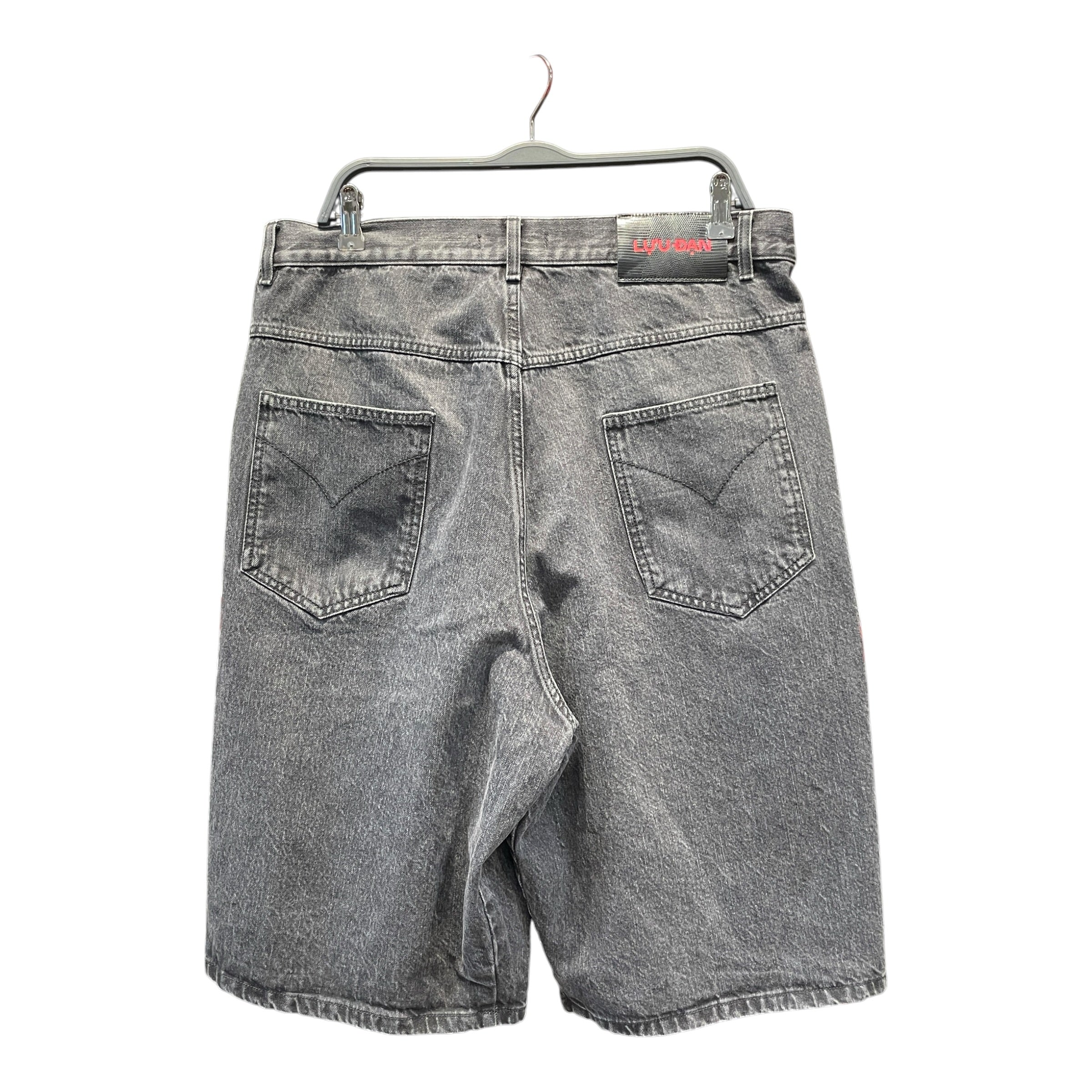 LU'U DAN/Shorts/34/Denim/BLK/Jorts view 2