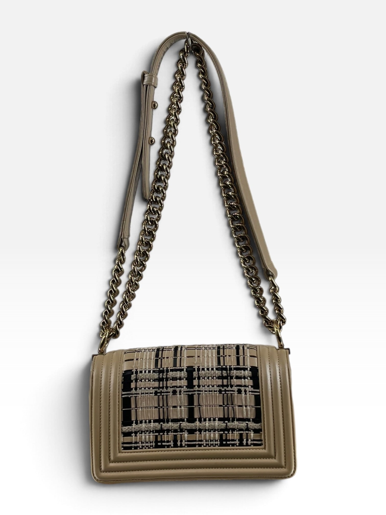 CHANEL/Cross Body Bag/Leather/BEG/28010988/NUDE BOY BAG view 3