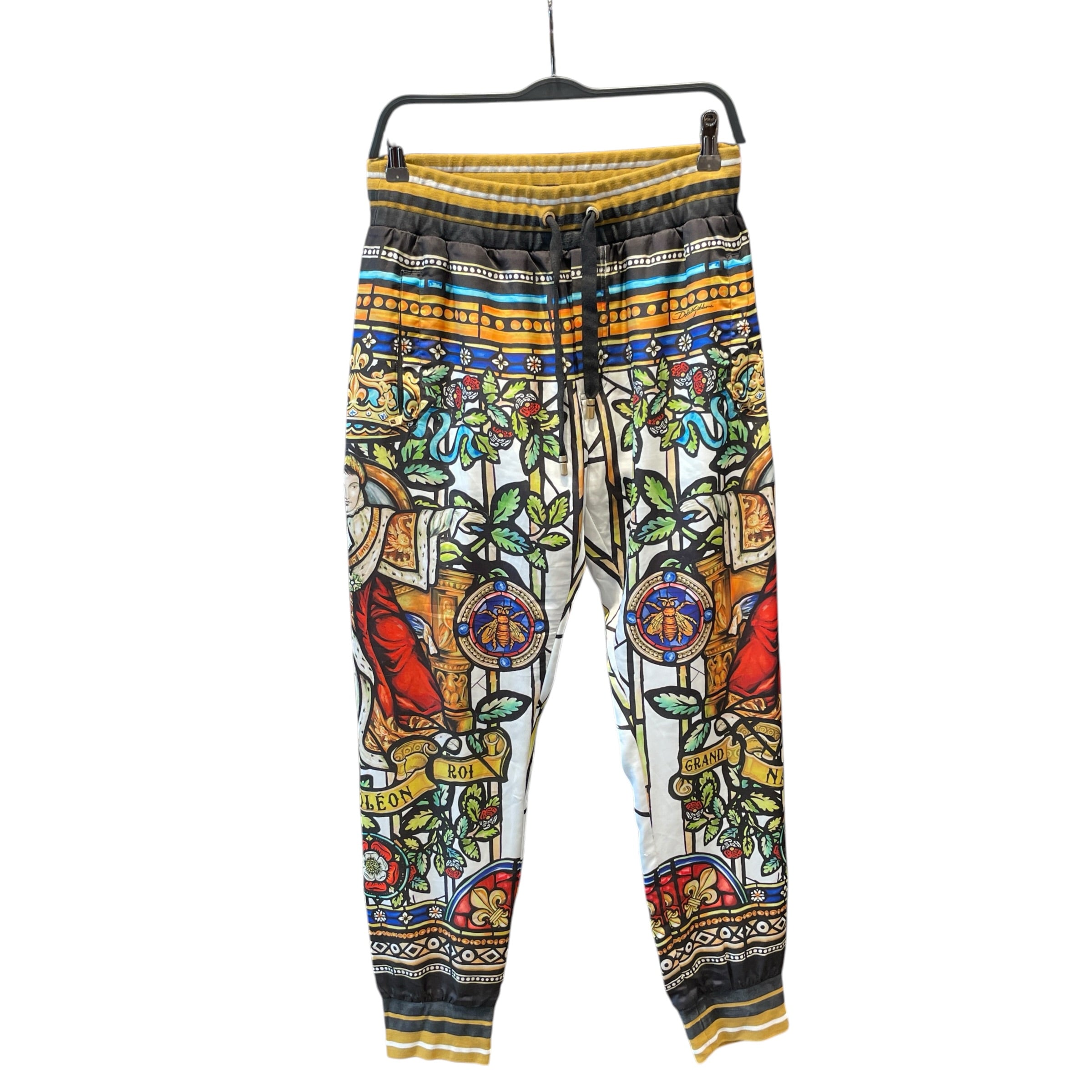 DOLCE&GABBANA/Pants/46/Polyester/MLT/All Over Print/Napoleon Print Track Pants view 1