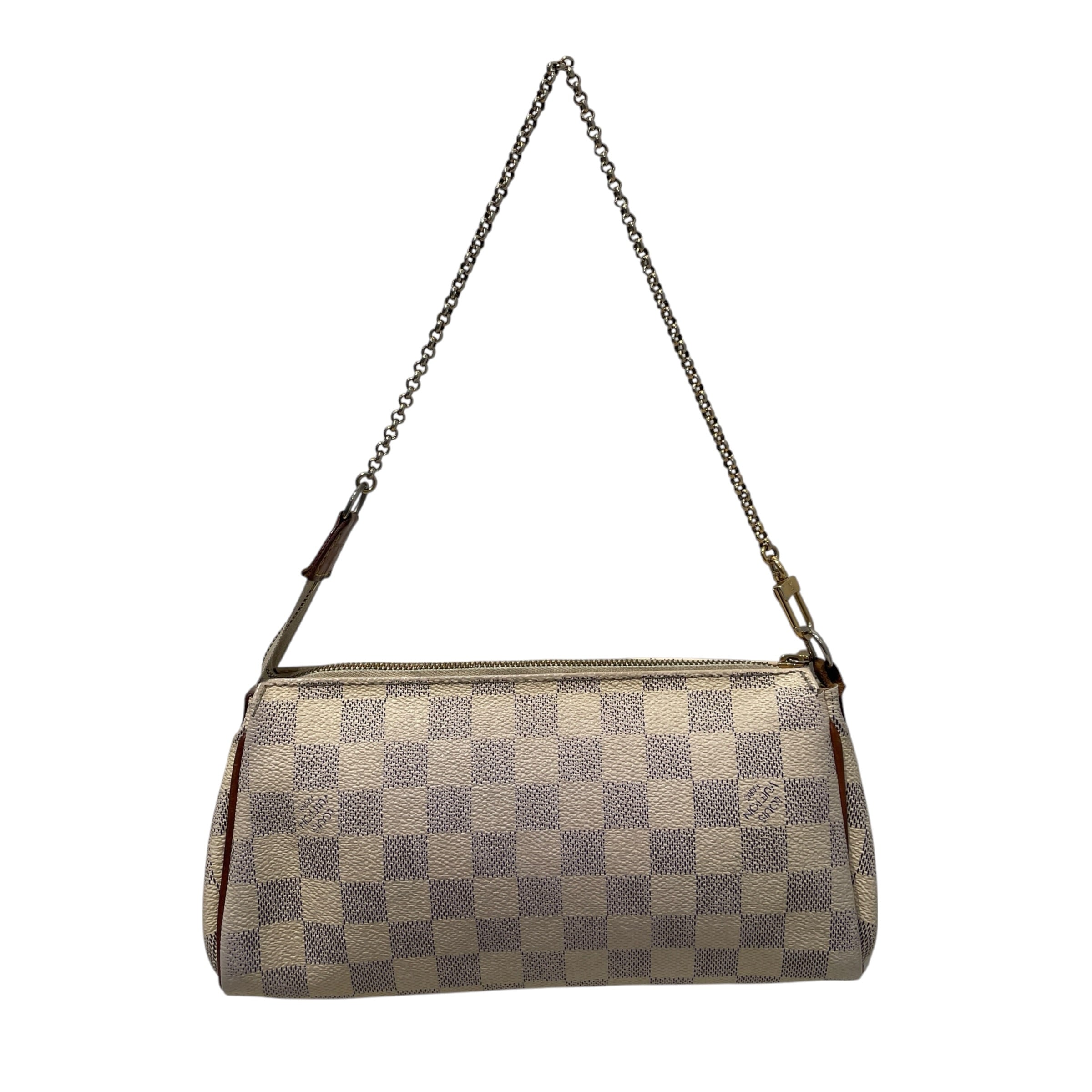 LOUIS VUITTON/Clutch Bag/Monogram/Leather/WHT/Damier Azur Eva Clutch Bag view 2
