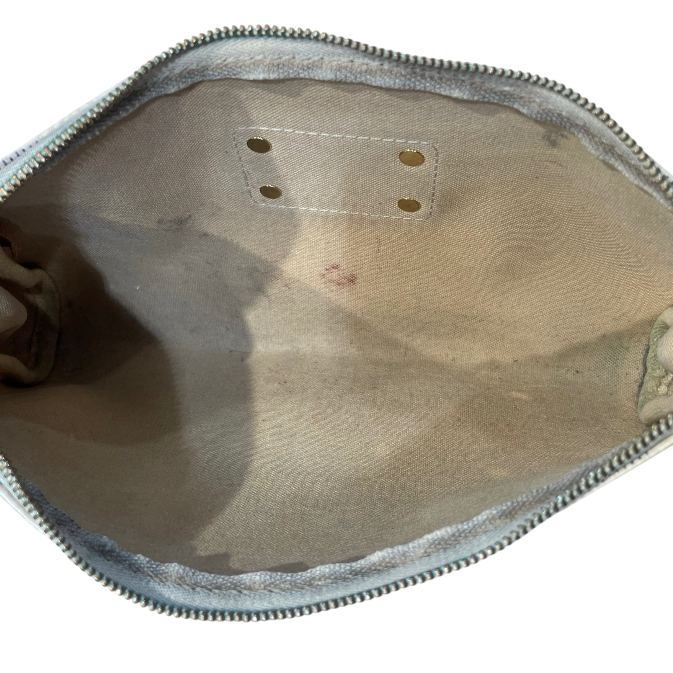LOUIS VUITTON/Clutch Bag/Monogram/Leather/WHT/Damier Azur Eva Clutch Bag view 4
