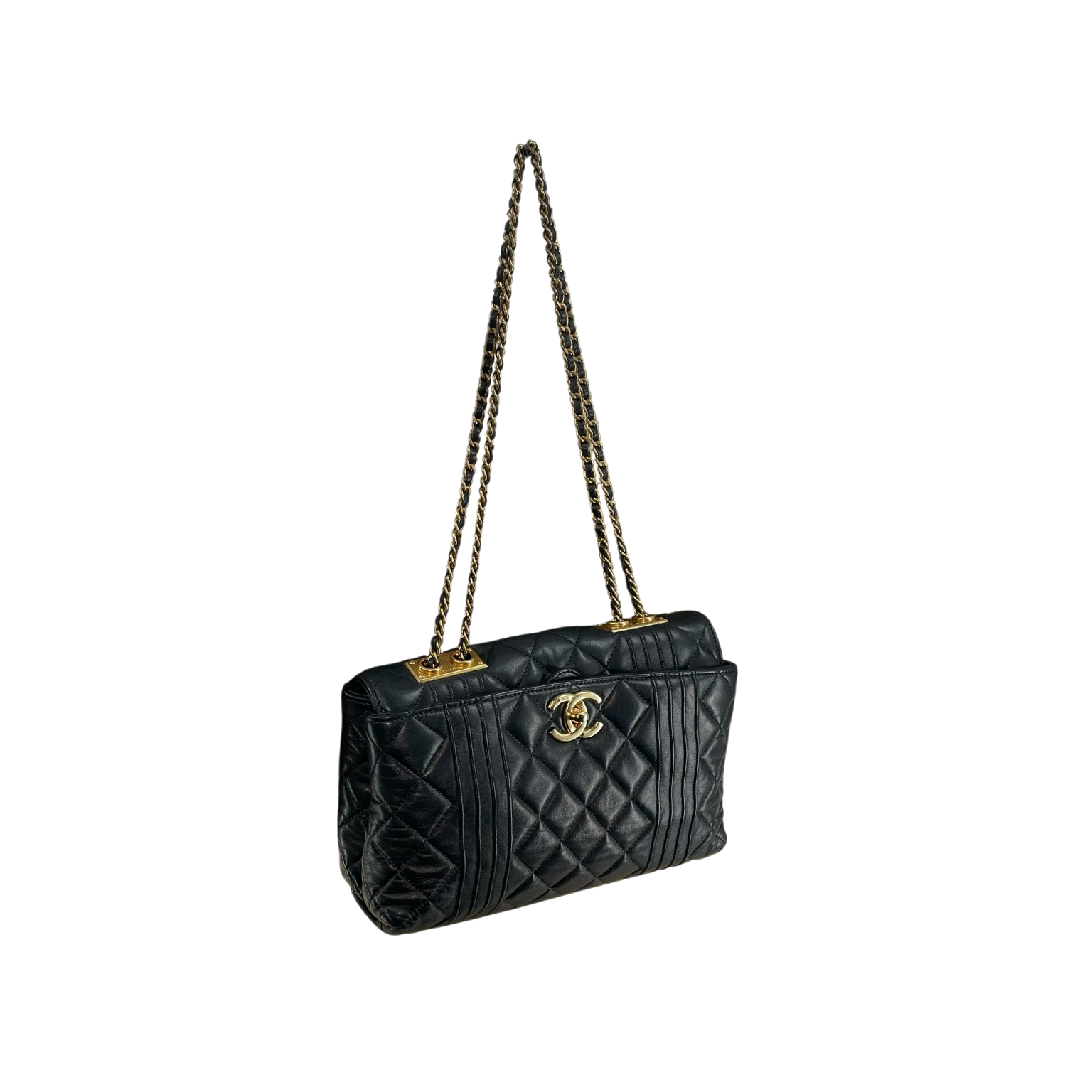 CHANEL/Cross Body Bag/Leather/NVY/20139010/FLAP REVERSE view 2