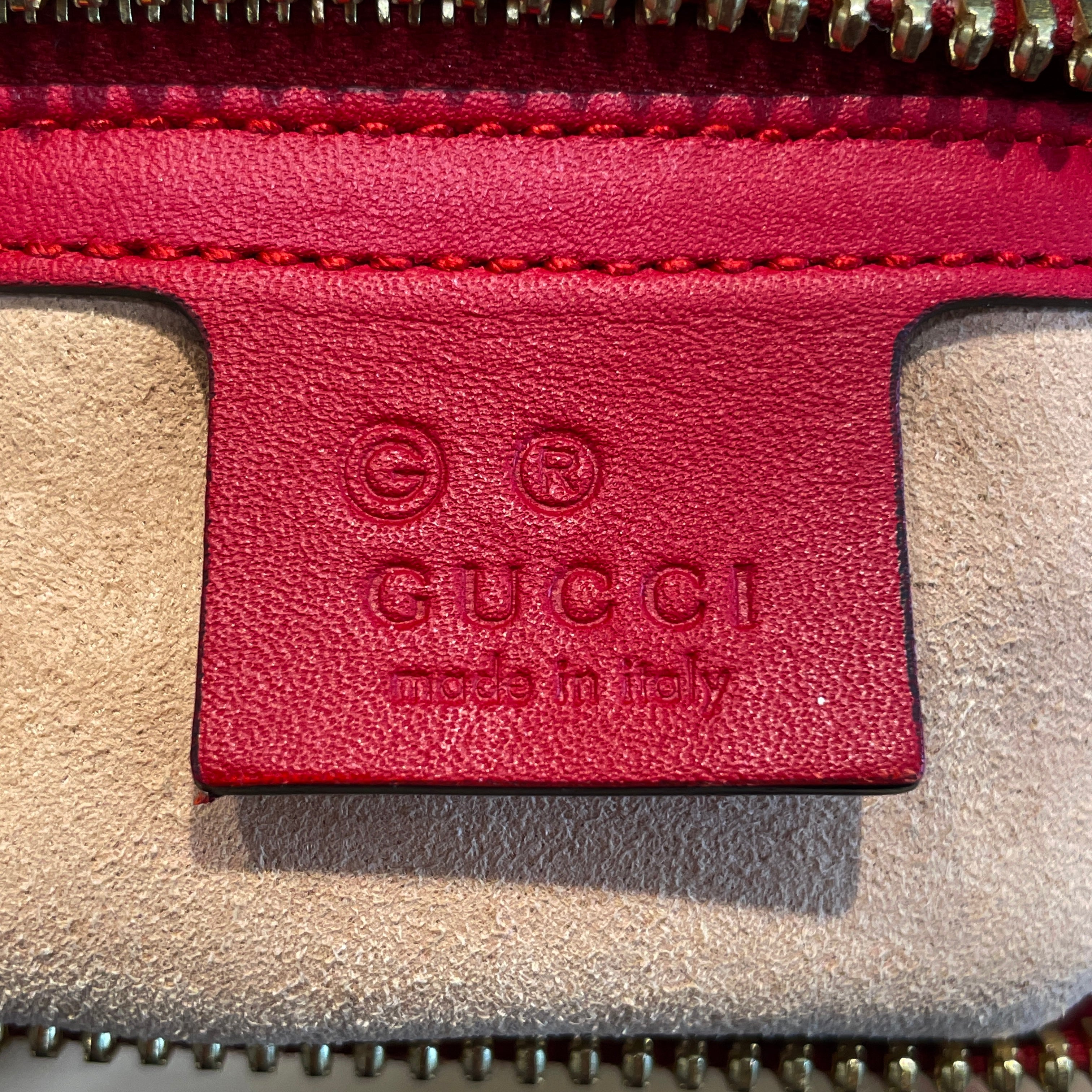 GUCCI/Hand Bag/All Over Print/Leather/GRY/Blooms Monogram Zip Top view 5