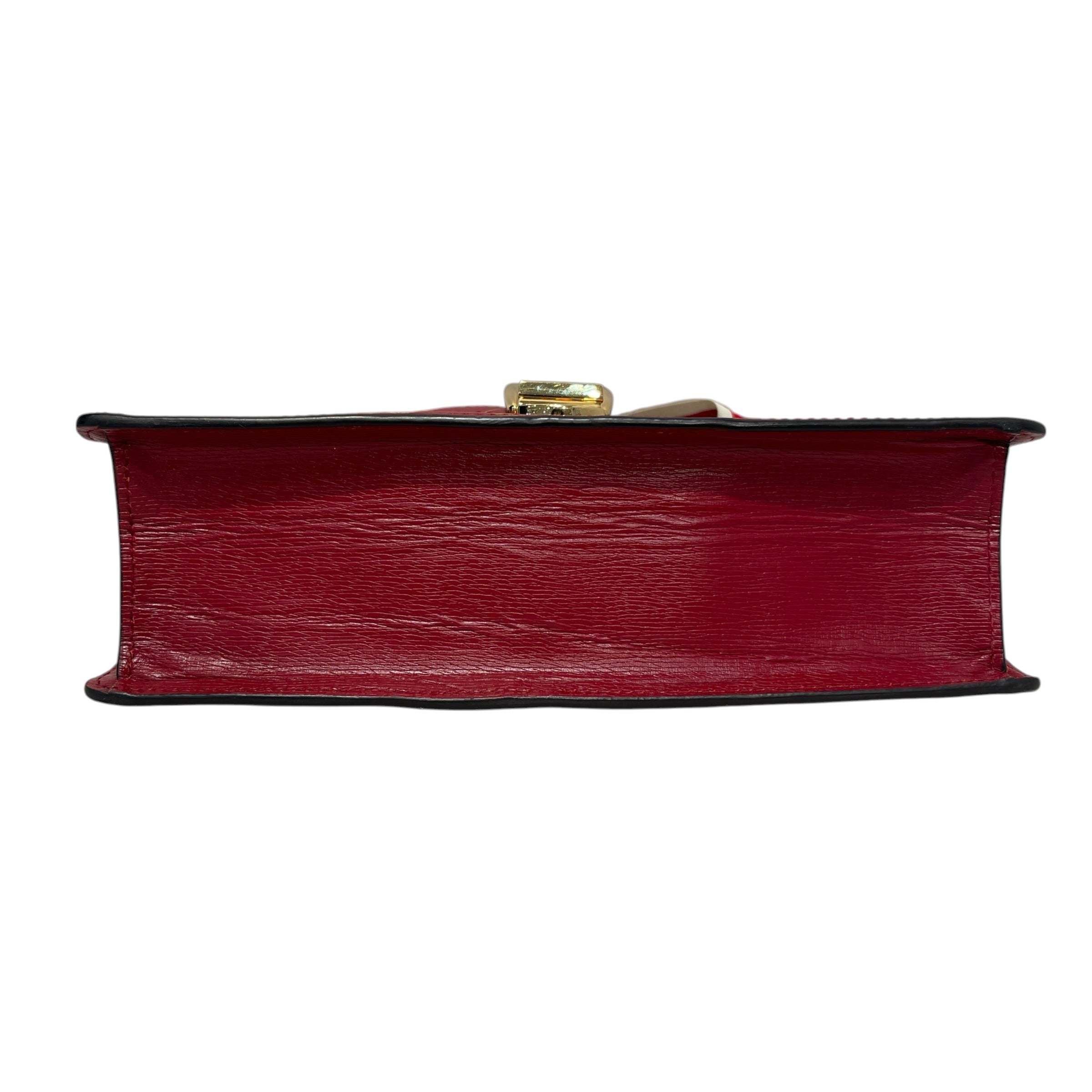 GUCCI/Cross Body Bag/All Over Print/Leather/RED/Sylvie Shoulder view 3