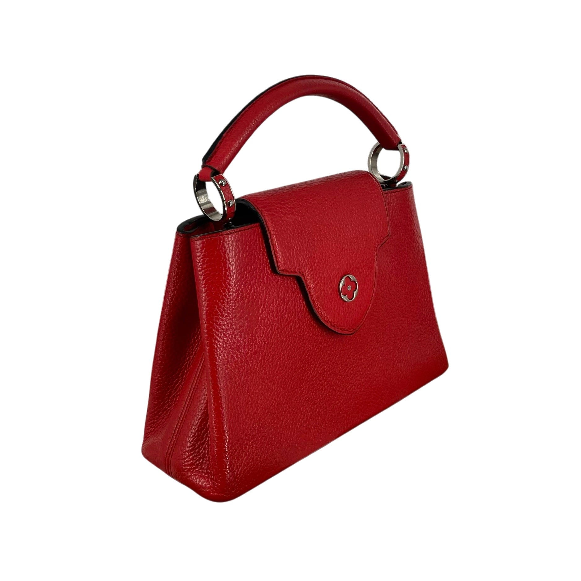 LOUIS VUITTON/Hand Bag/Leather/RED/CAPUCINES TAURILLON BB view 2