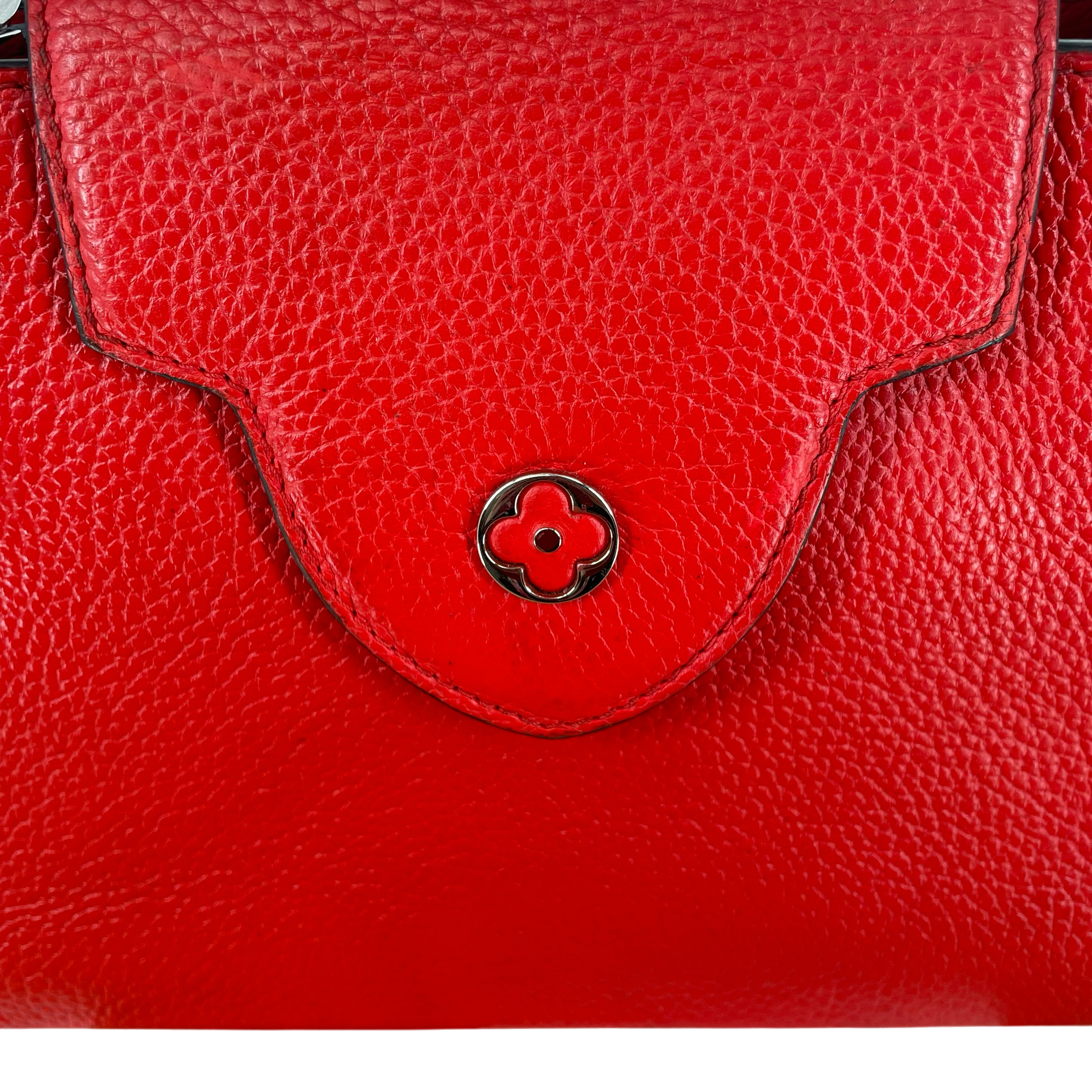 LOUIS VUITTON/Hand Bag/Leather/RED/CAPUCINES TAURILLON BB view 9