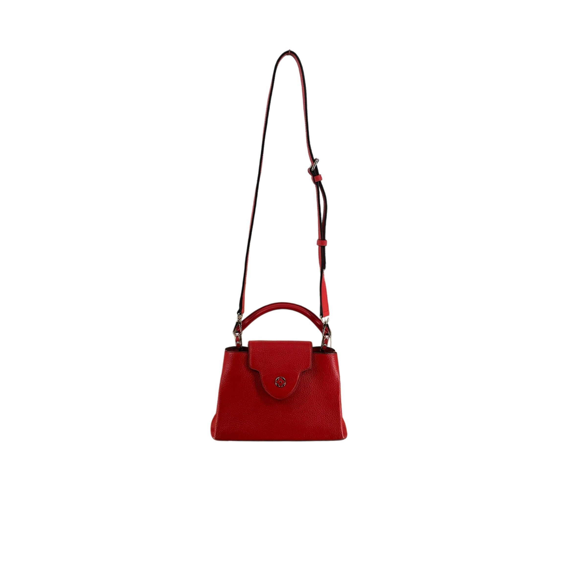 LOUIS VUITTON/Hand Bag/Leather/RED/CAPUCINES TAURILLON BB view 6