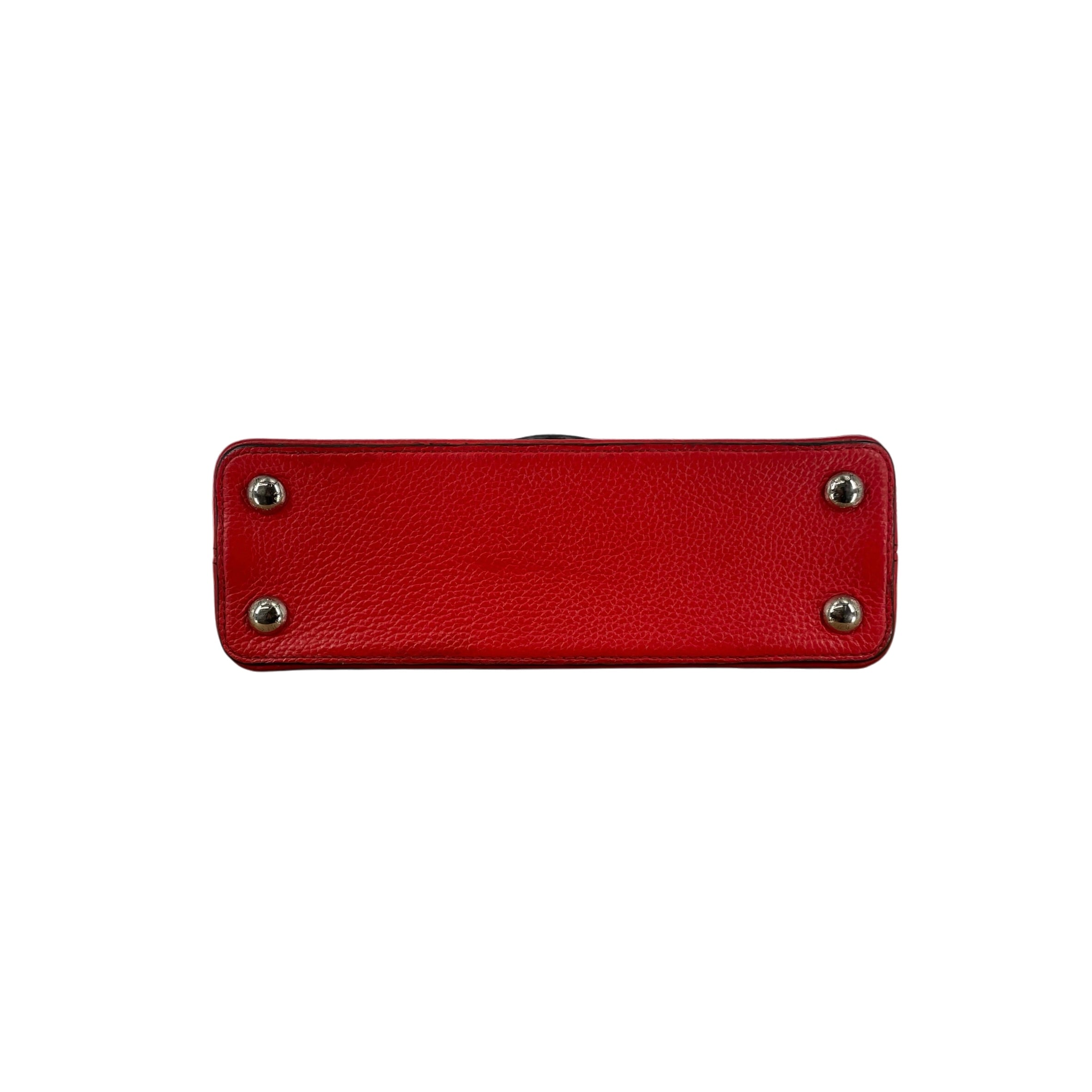 LOUIS VUITTON/Hand Bag/Leather/RED/CAPUCINES TAURILLON BB view 4