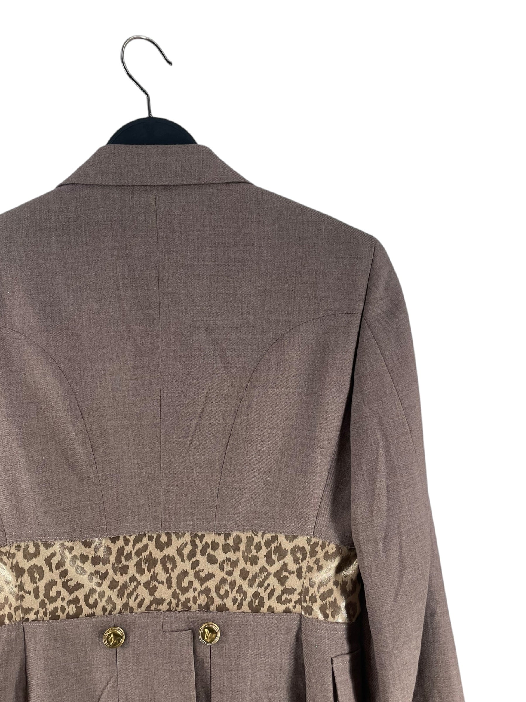 COMME des GARCONS HOMME/Tailored Jkt/XS/Wool/BRW/AD2014 PO-J014 CHEETAH BLAZER view 4