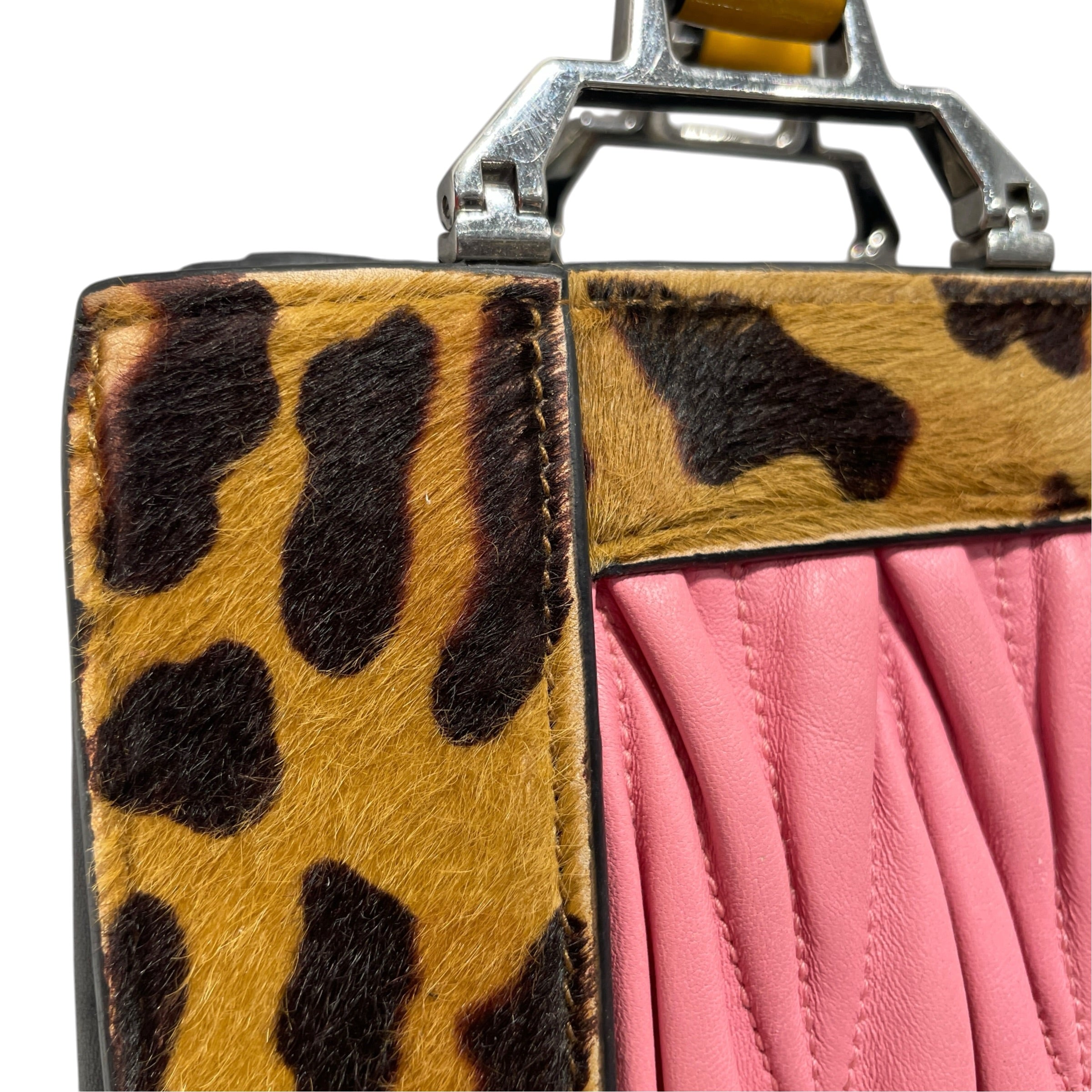 MIU MIU/Hand Bag/All Over Print/PNK/Leopard rosa matelassa view 6