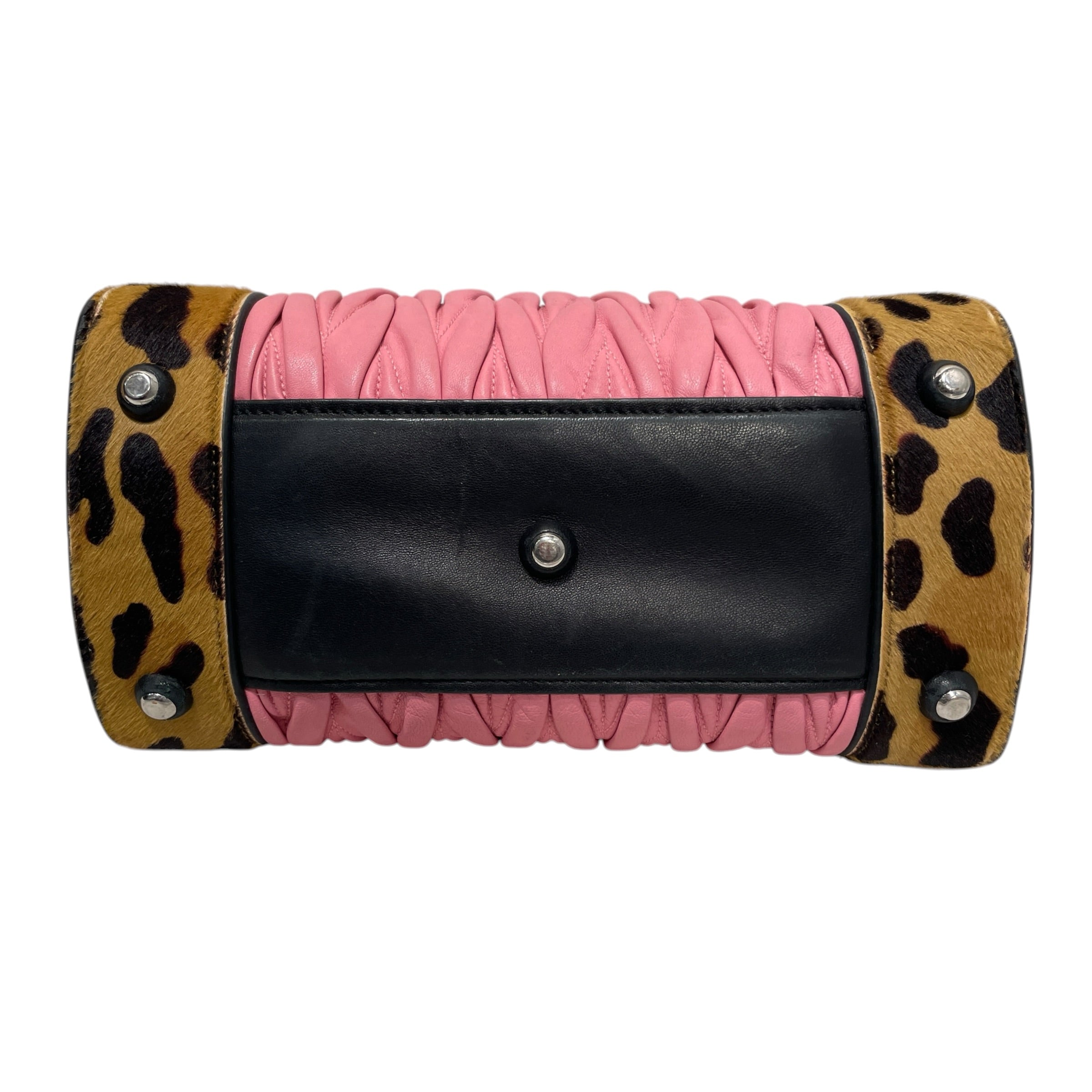 MIU MIU/Hand Bag/All Over Print/PNK/Leopard rosa matelassa view 3