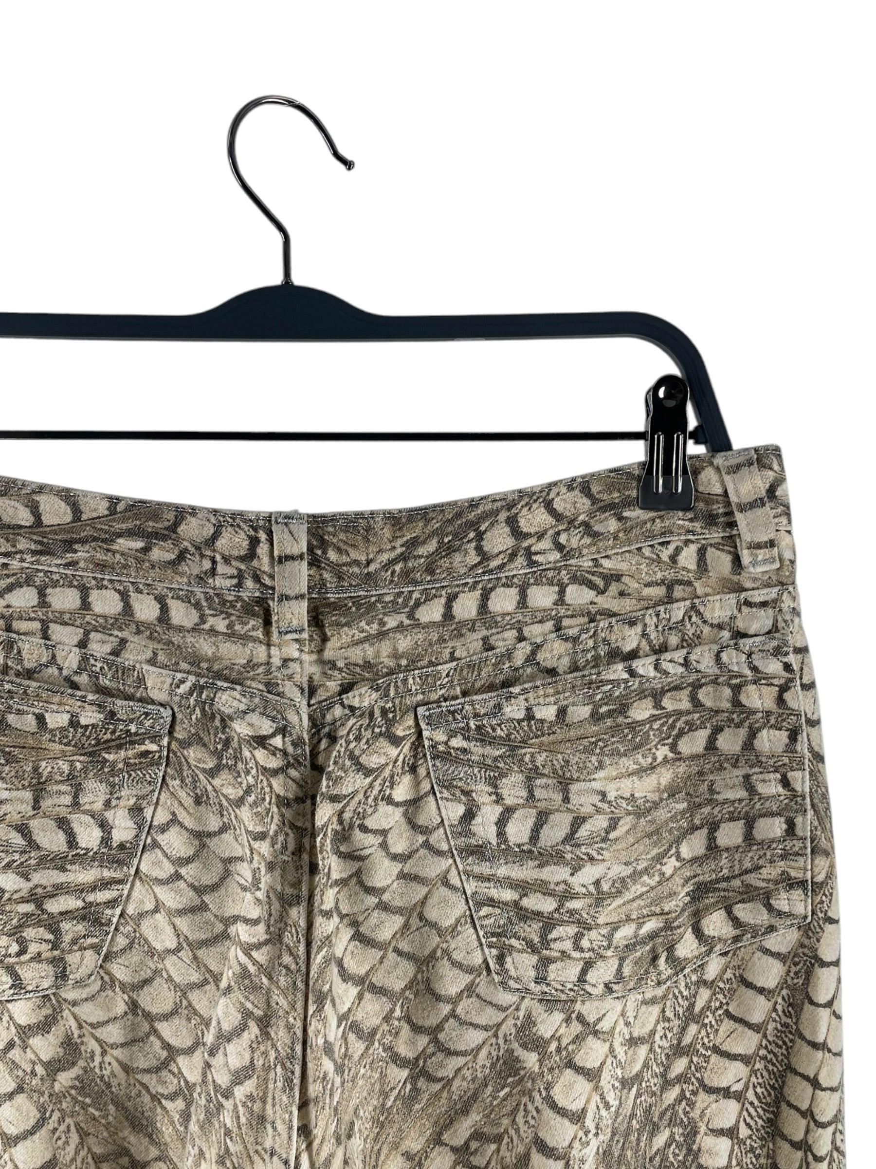 roberto cavalli/Straight Pants/XL/All Over Print/Cotton/BEG/FEATHER PRINT 2004 RUNWAY view 4