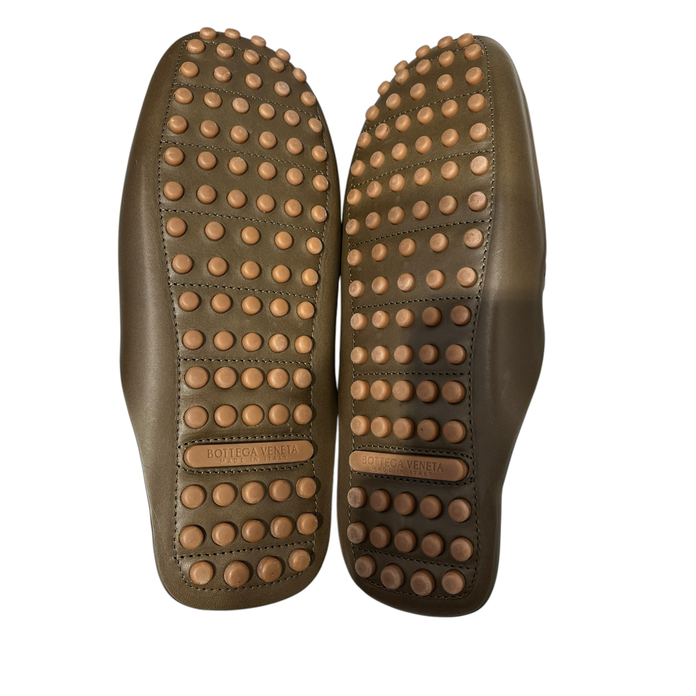 BOTTEGA VENETA/Sandals/EU 42/Leather/GRN/Slip-on/OLIVE INTRECCIATO MULES view 4