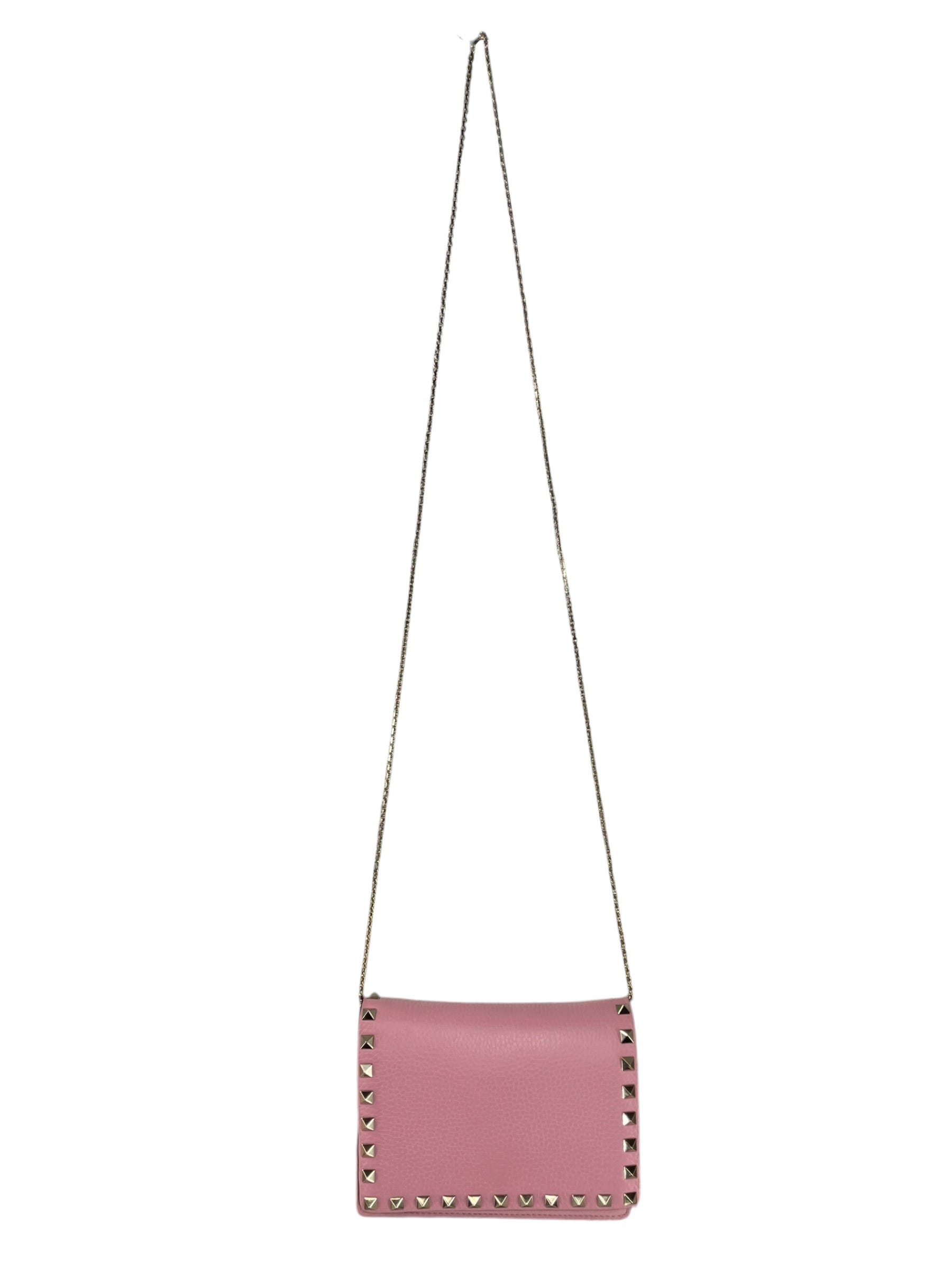 VALENTINO/Bag/Leather/PNK/STUDDED PINK BAG view 2
