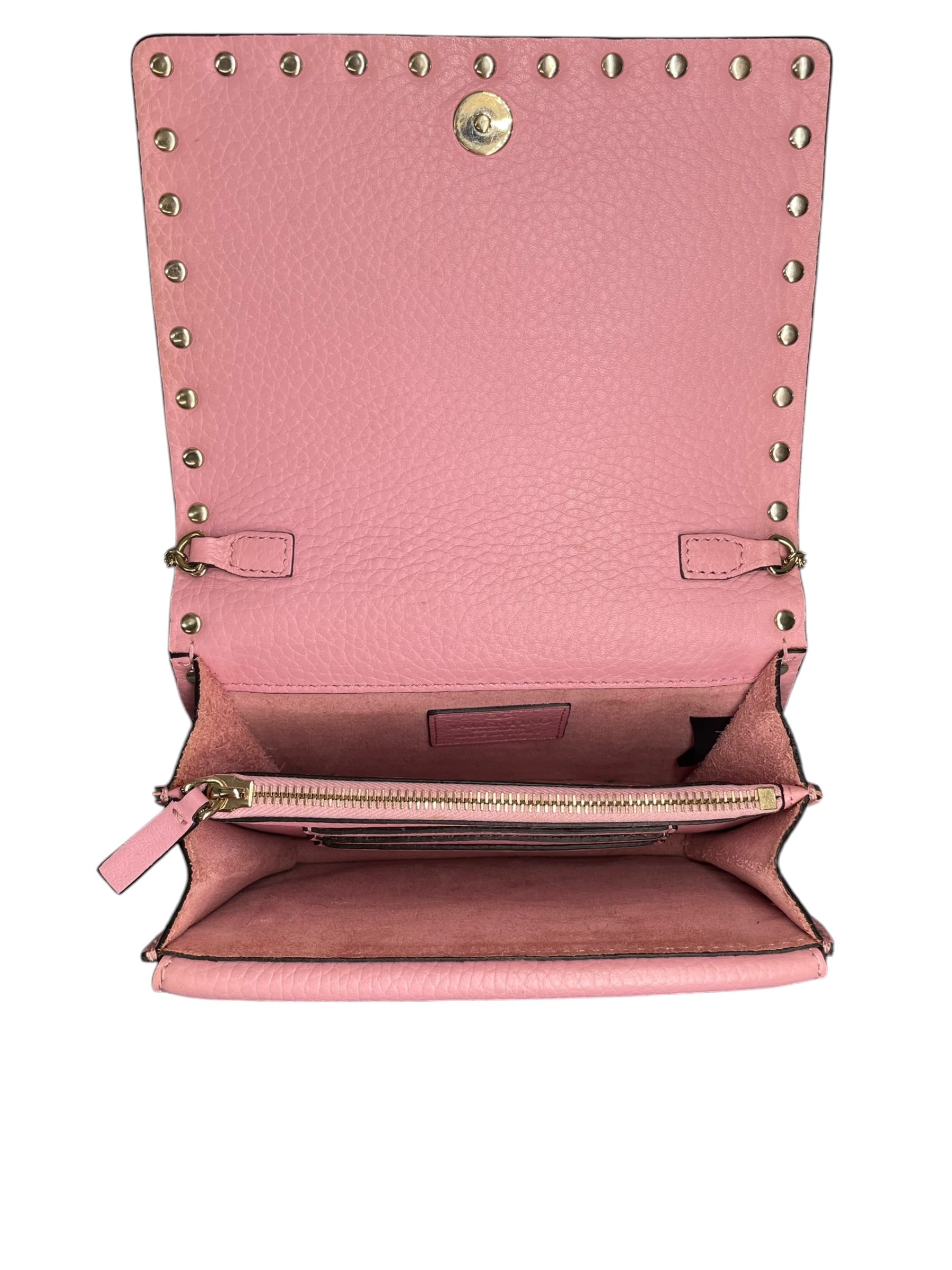 VALENTINO/Bag/Leather/PNK/STUDDED PINK BAG view 5