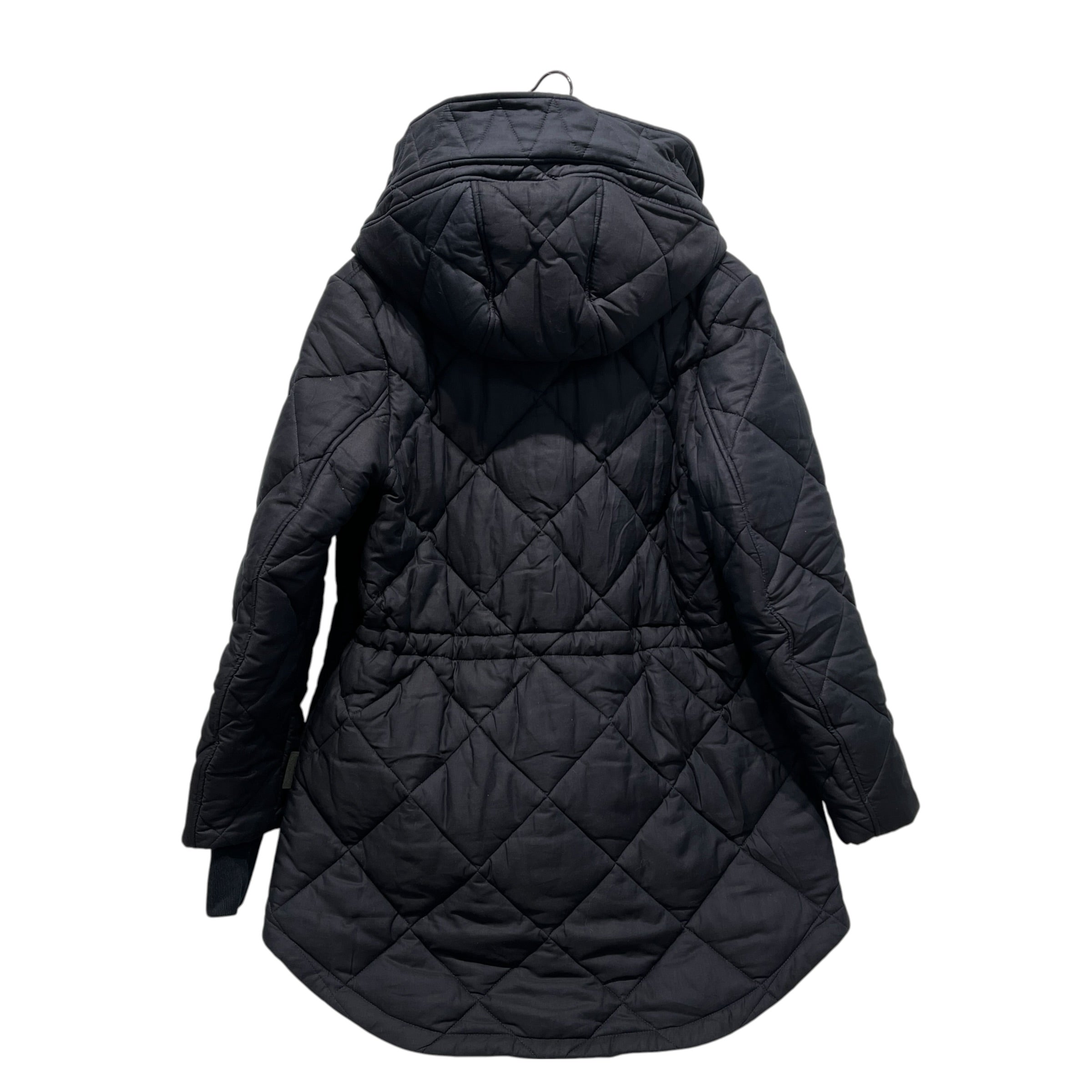 BURBERRY LONDON/Puffer Jkt/S/Cotton/NVY/Double Breasted/Quilted Hooded Puffer Jacket view 2