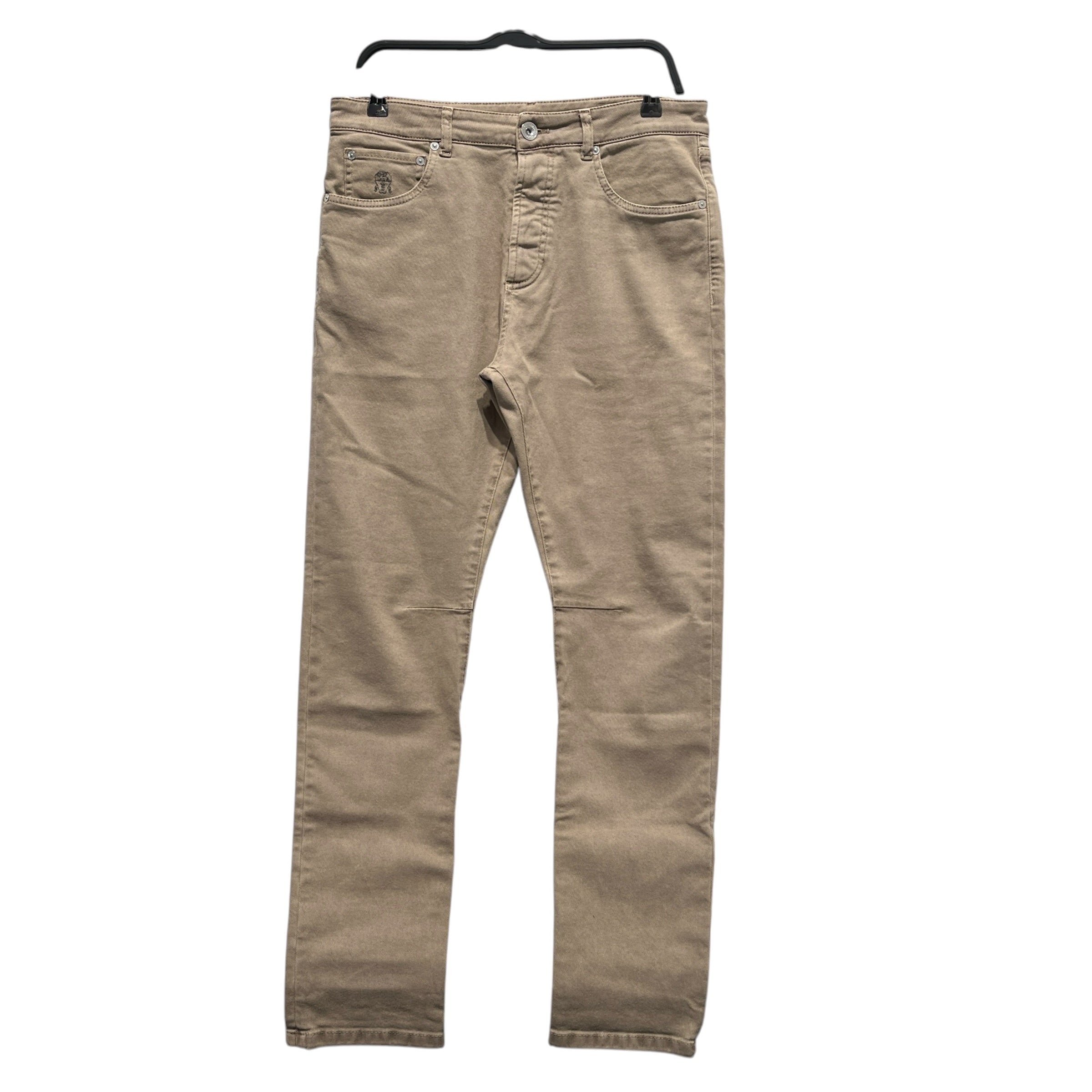 BRUNELLO CUCINELLI/Skinny Pants/32/Denim/BEG/Button Fly/LEISURE FIT view 1