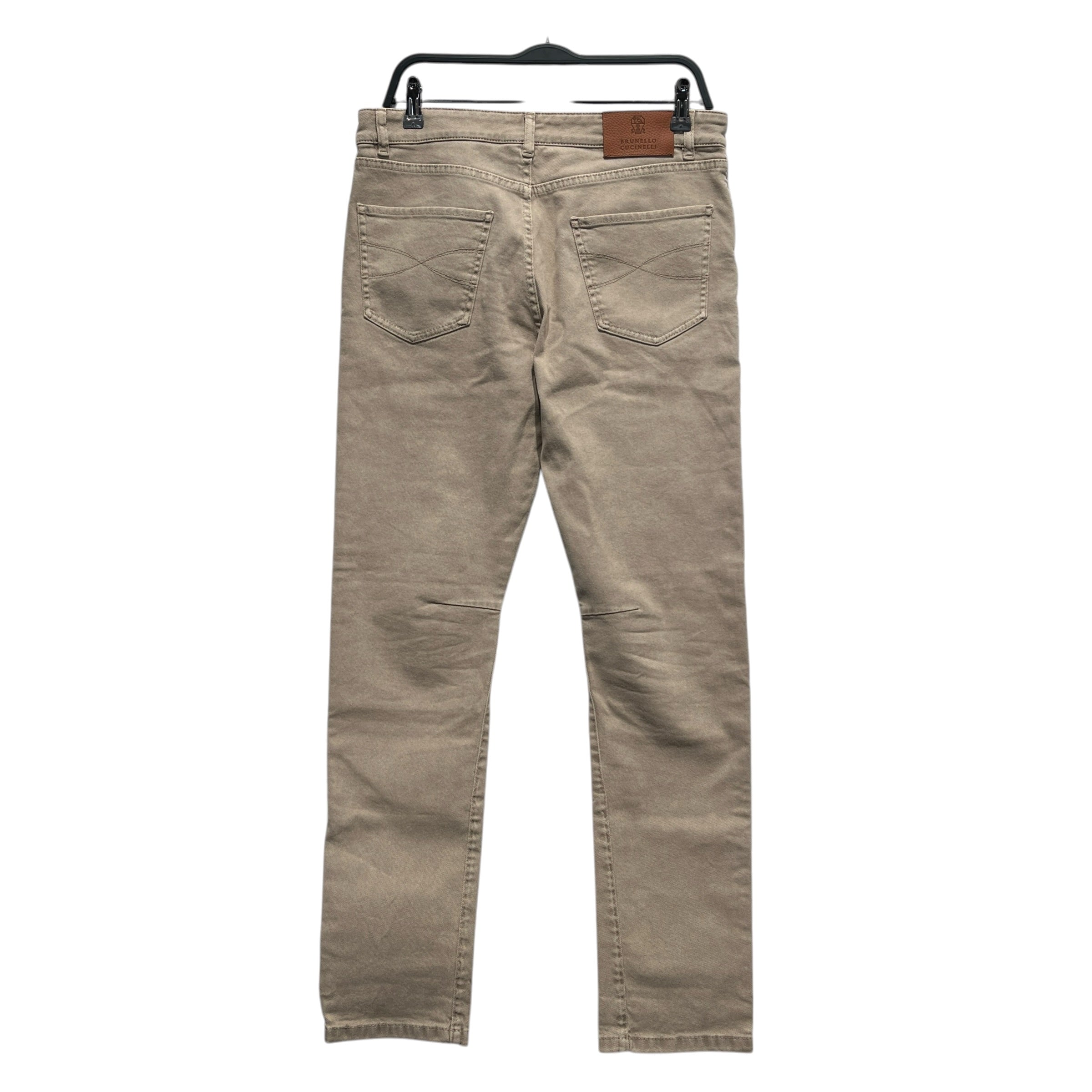 BRUNELLO CUCINELLI/Skinny Pants/32/Denim/BEG/Button Fly/LEISURE FIT view 2