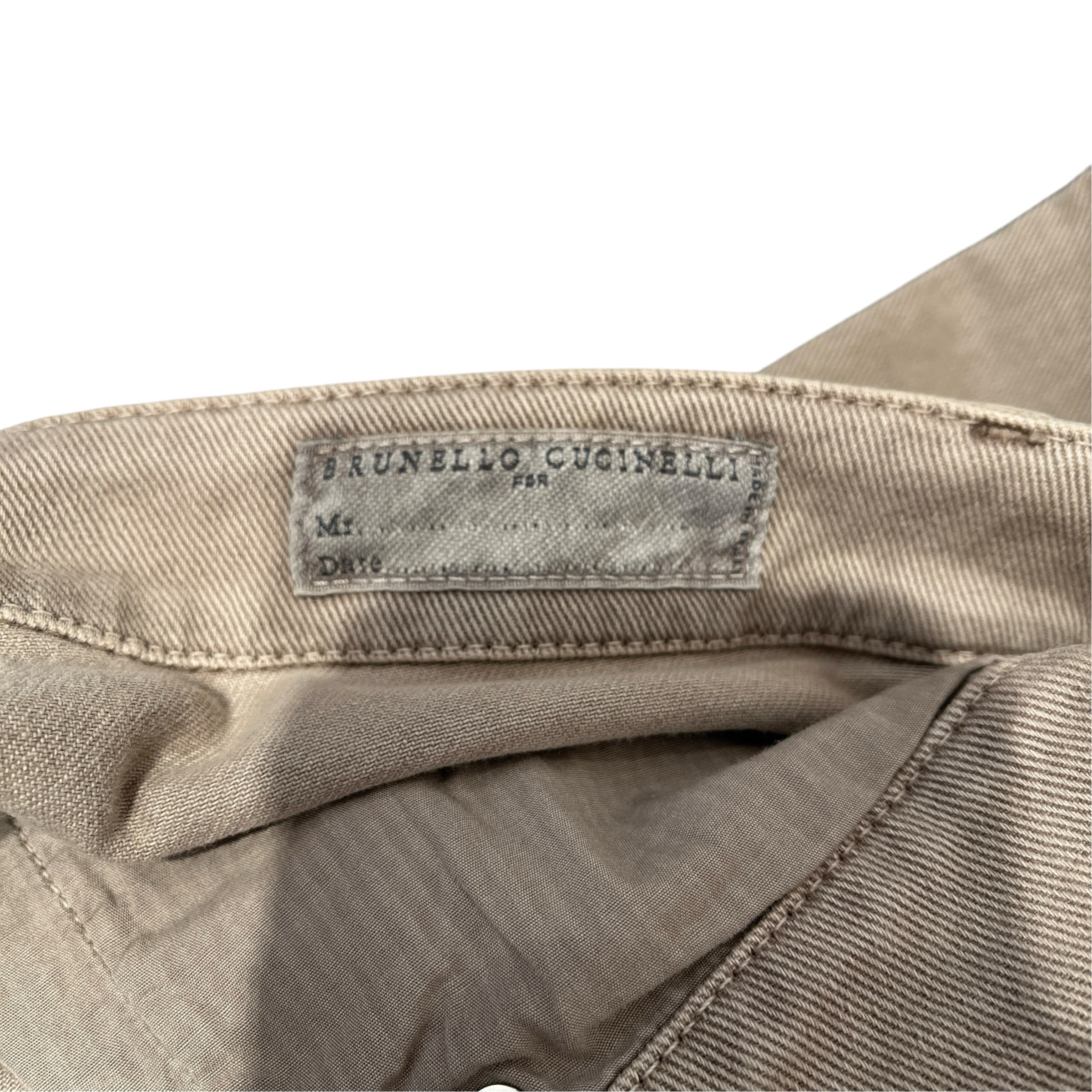 BRUNELLO CUCINELLI/Skinny Pants/32/Denim/BEG/Button Fly/LEISURE FIT view 3