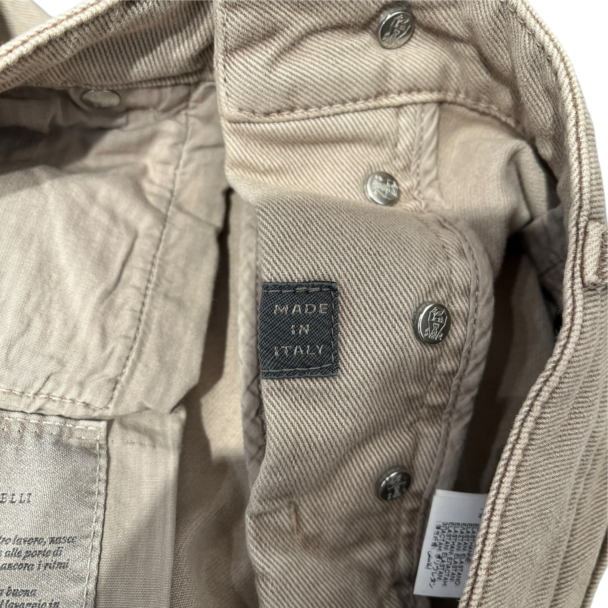 BRUNELLO CUCINELLI/Skinny Pants/32/Denim/BEG/Button Fly/LEISURE FIT view 5
