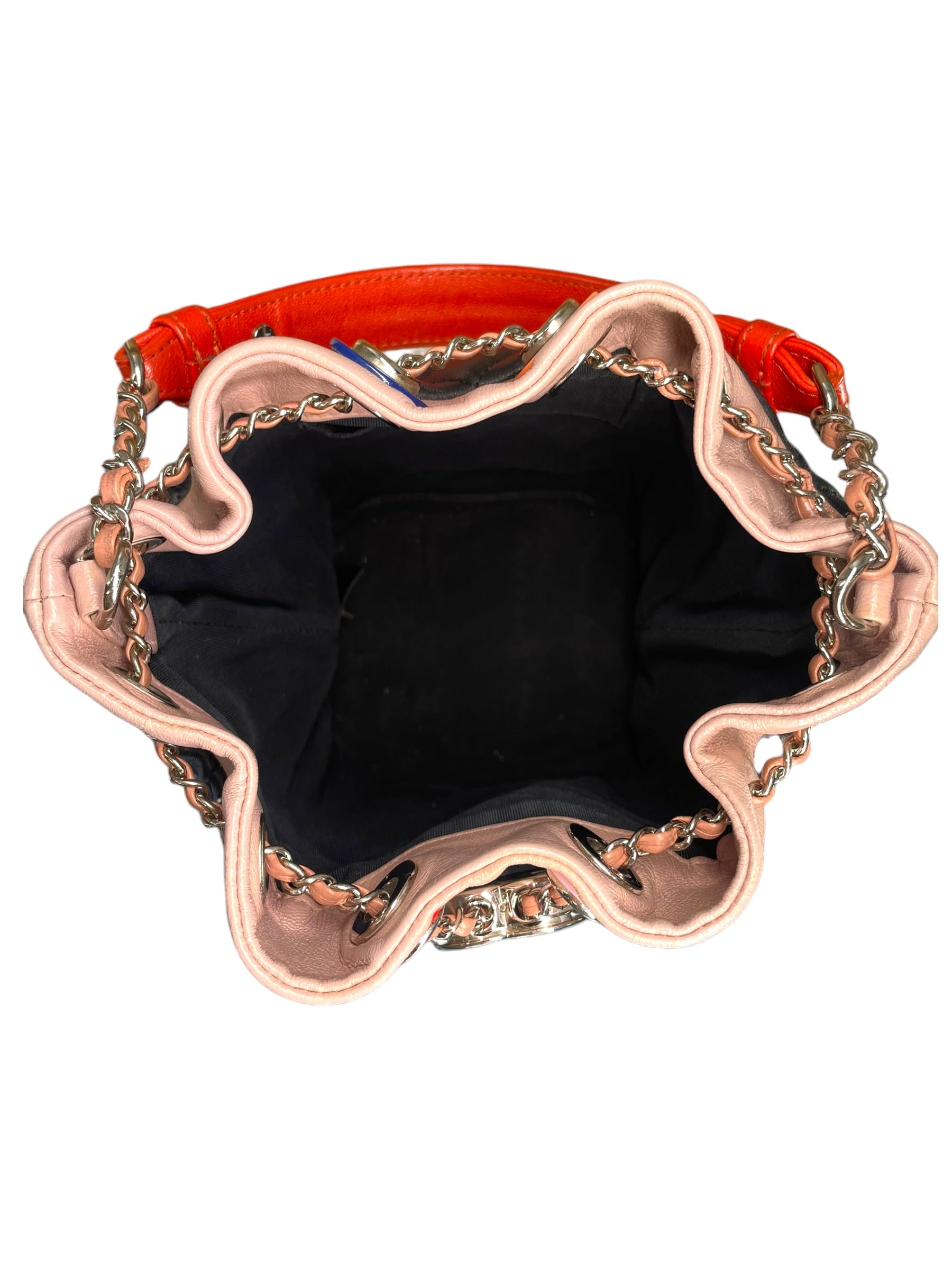 CHANEL/Bag/Leather/MLT/23602476 PNK TRIM ORG HANDLE view 5