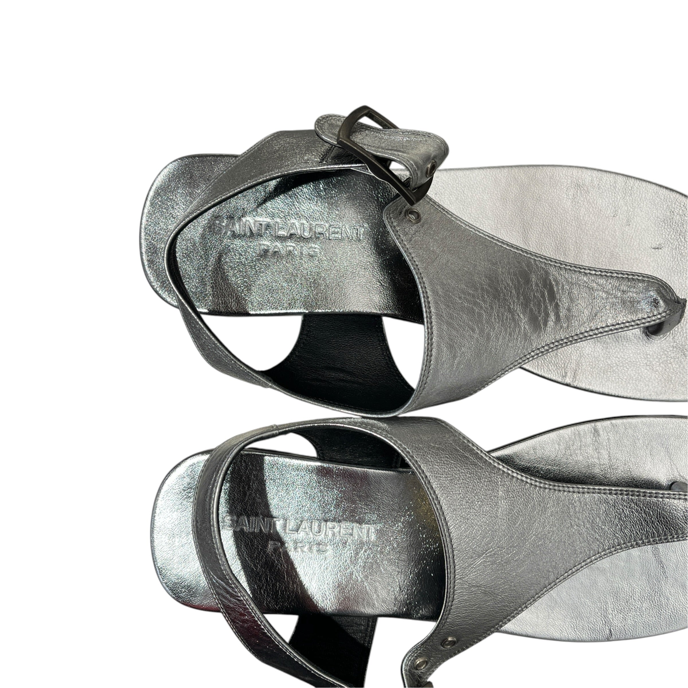 SAINT LAURENT/Sandals/US 7/SLV/VA 732380 view 4