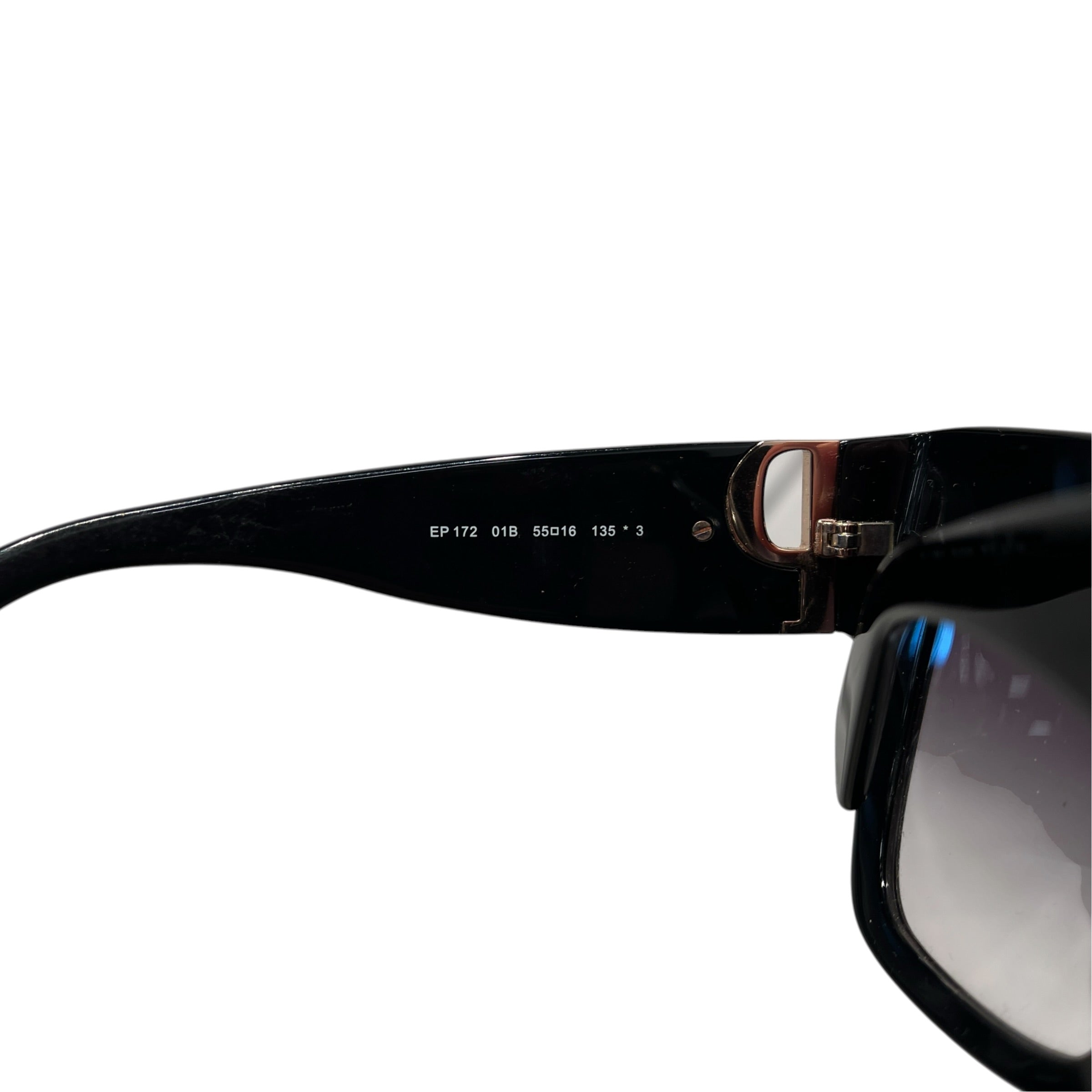 EMILIO PUCCI/Sunglasses/Celluloid/BLK/L's/ep172 gld side logo view 4