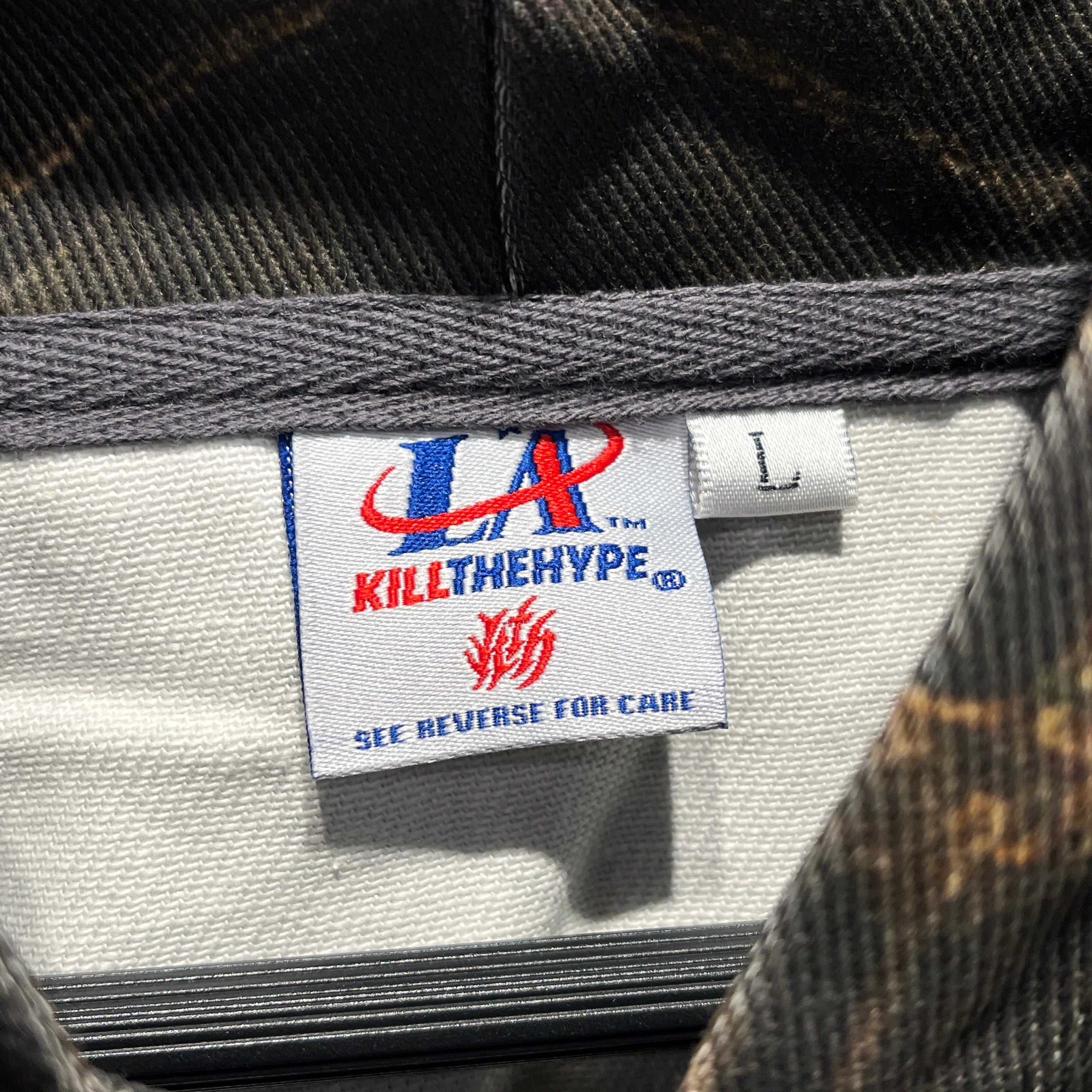 KillTheHype/Hoodie/L/Polyester/BRW/all over SKULLS view 4