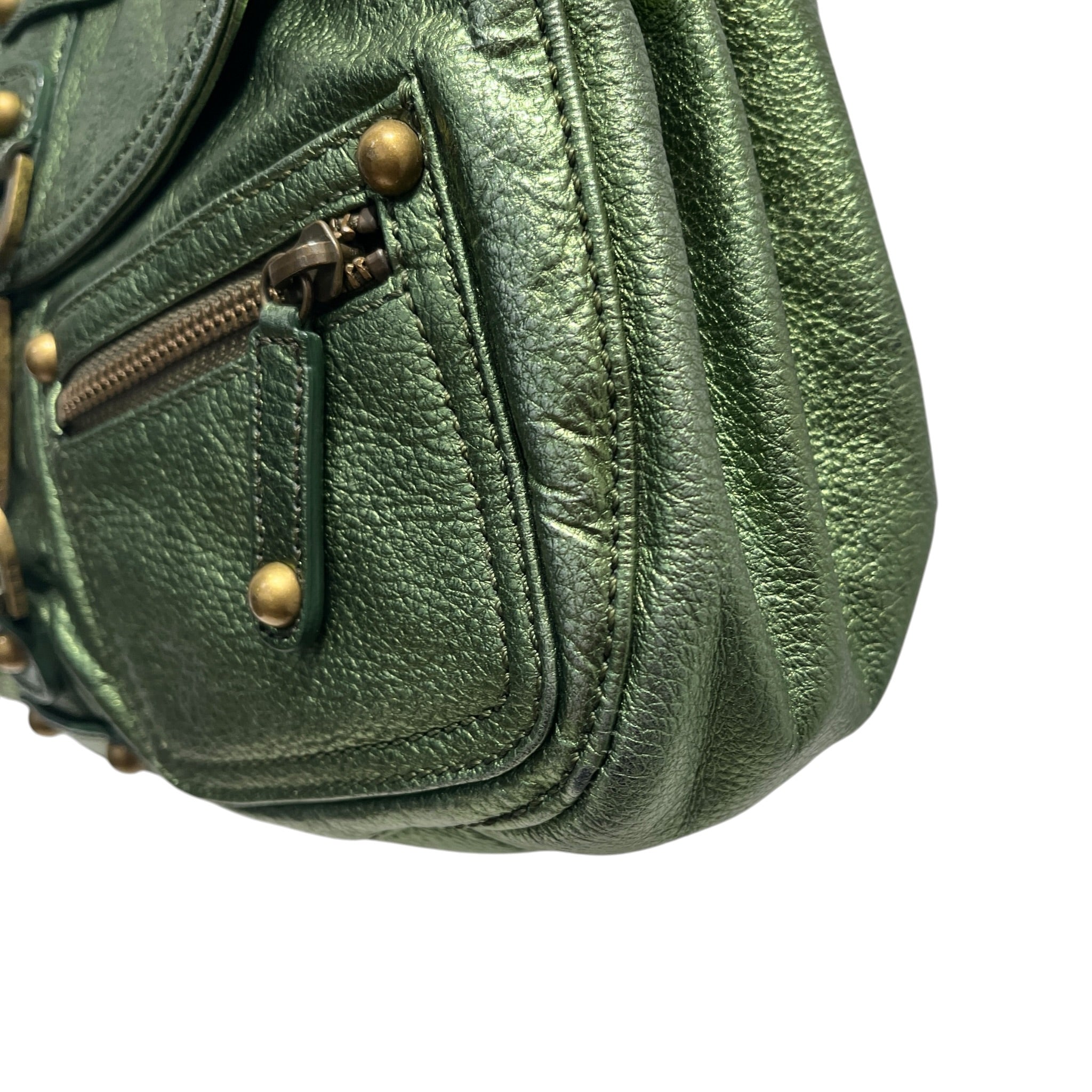 rafe NEW YORK/Hand Bag/Leather/GRN/METALLIC GREEN view 9