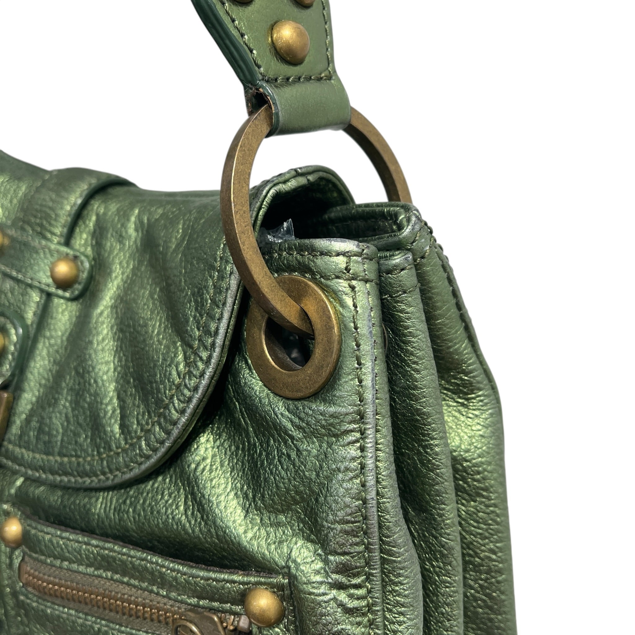 rafe NEW YORK/Hand Bag/Leather/GRN/METALLIC GREEN view 10