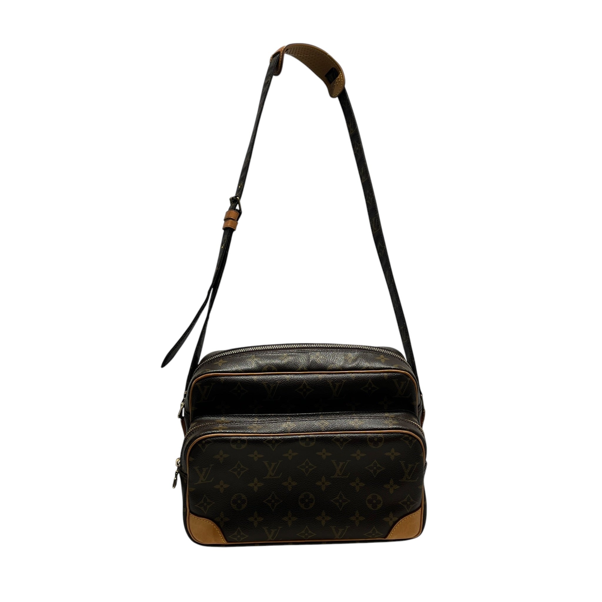 LOUIS VUITTON/Cross Body Bag/Monogram/Leather/BRW/NIL LARGE VINTAGE view 1